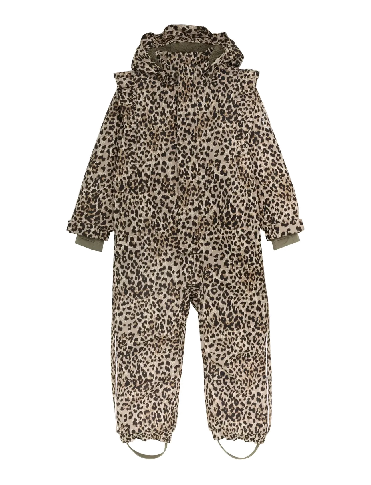 En Fant Snowsuit W. Frills - Schneeanzug - PINE BARK / brown