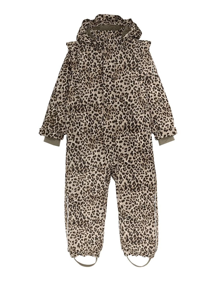 En Fant - Snowsuit W. Frills - snowsuit - pine bark - 0