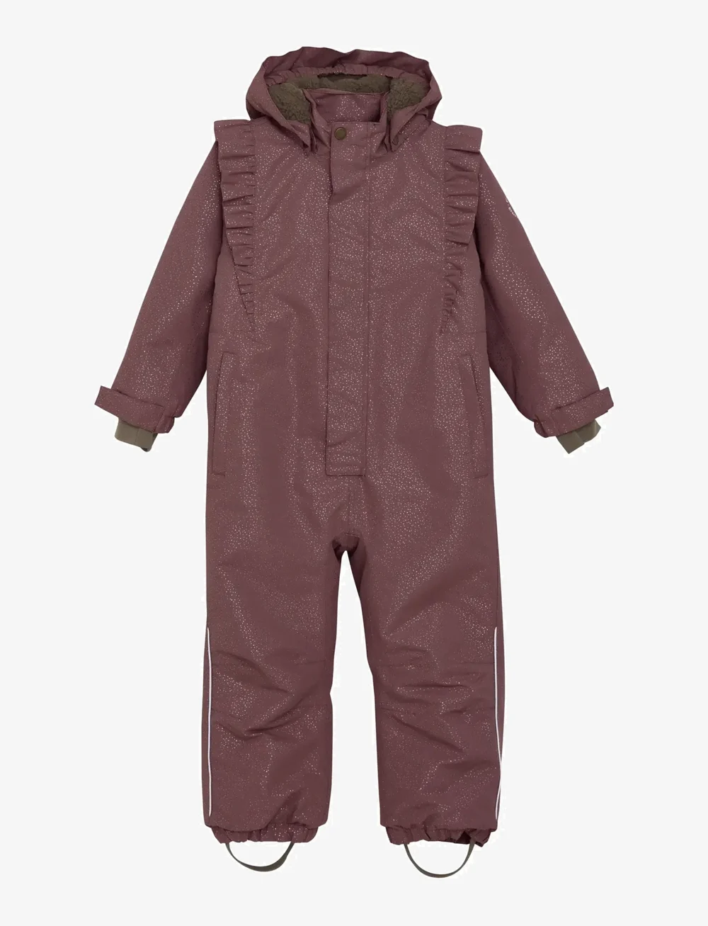 En Fant - Snowsuit W. Frills - snowsuit - rose taupe - 0