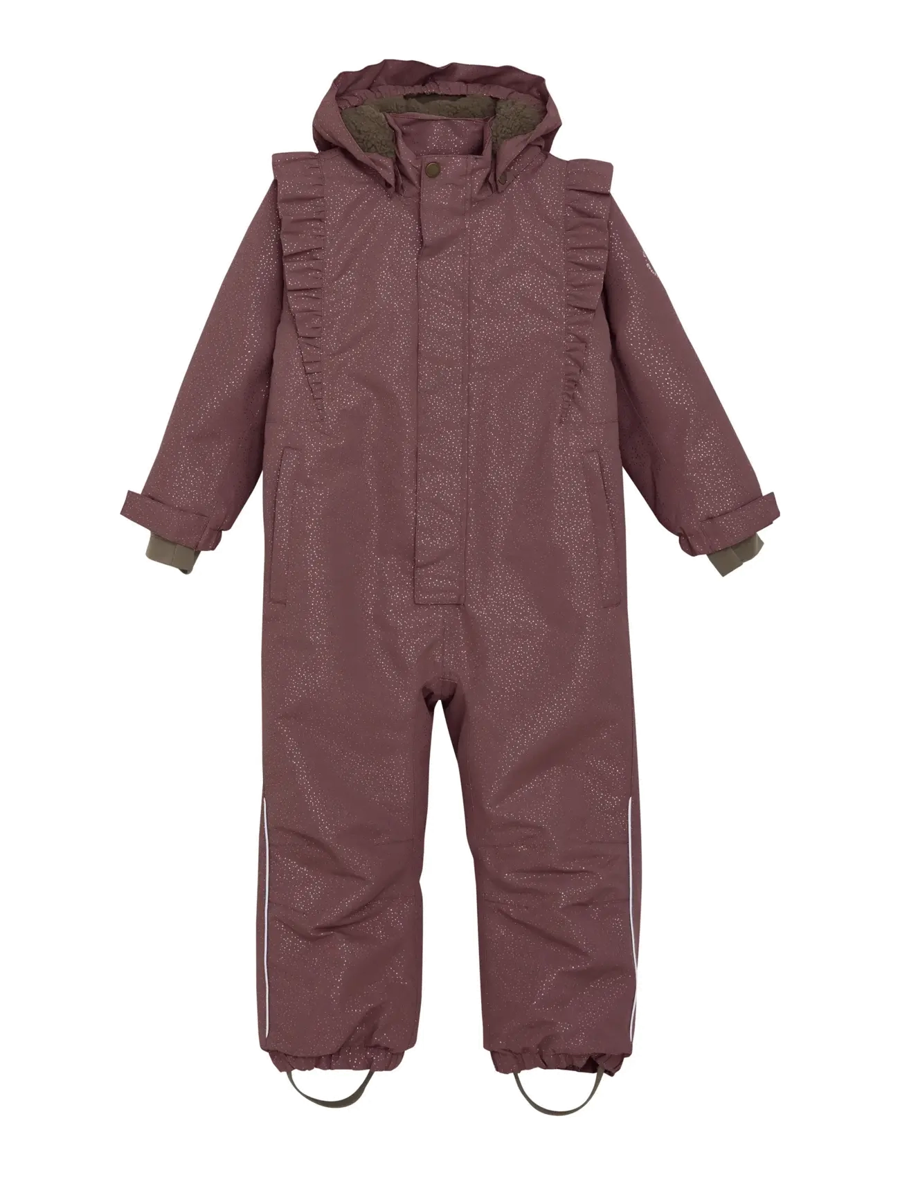 En Fant - Snowsuit W. Frills - snowsuit - rose taupe - 0