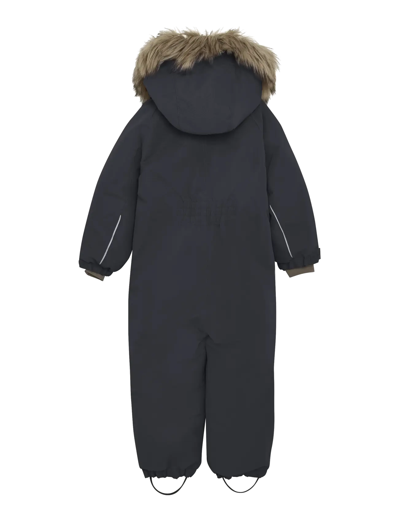 En Fant - Snowsuit W. Fake Fur - schneeanzug - ebony - 1