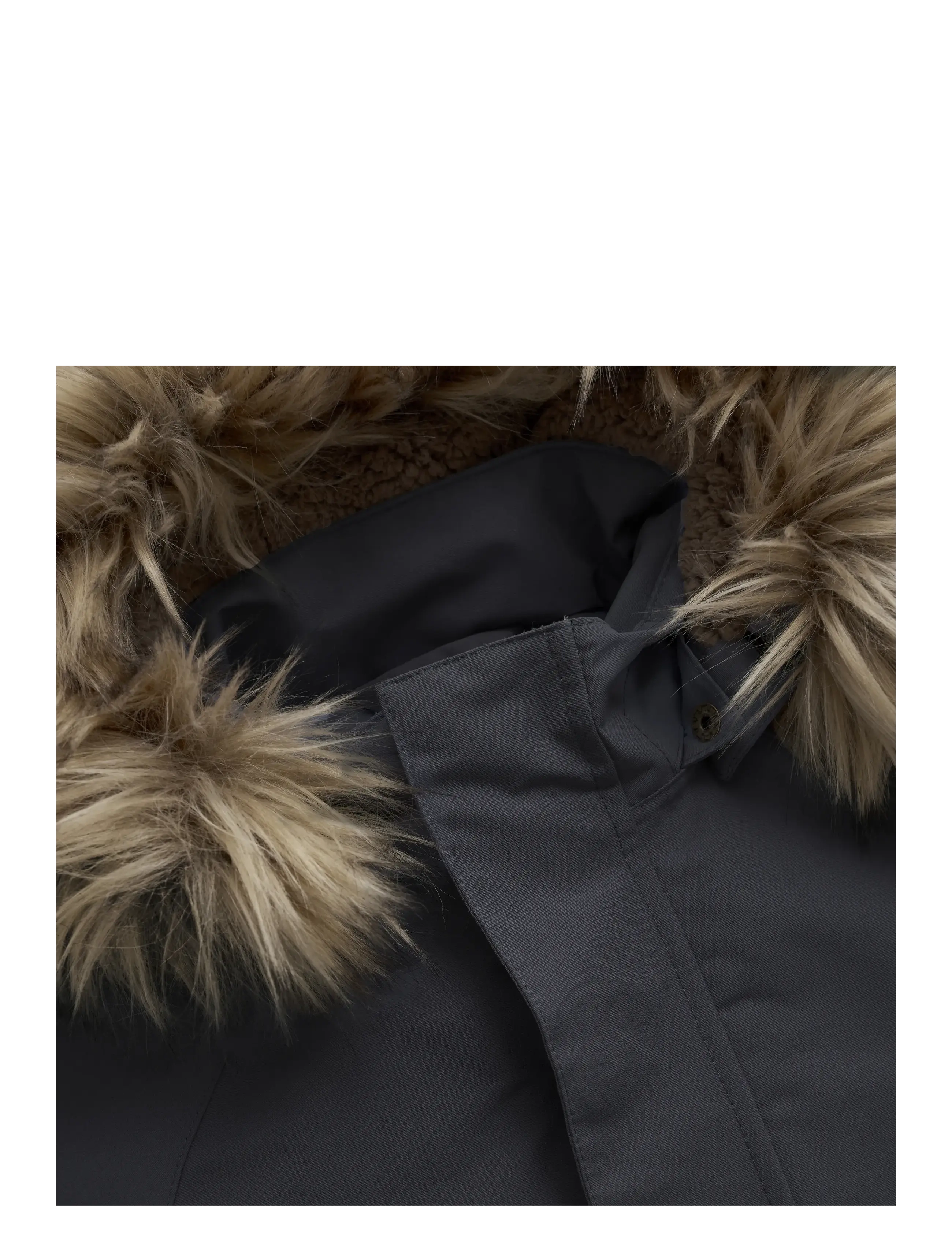 En Fant - Snowsuit W. Fake Fur - schneeanzug - ebony - 2