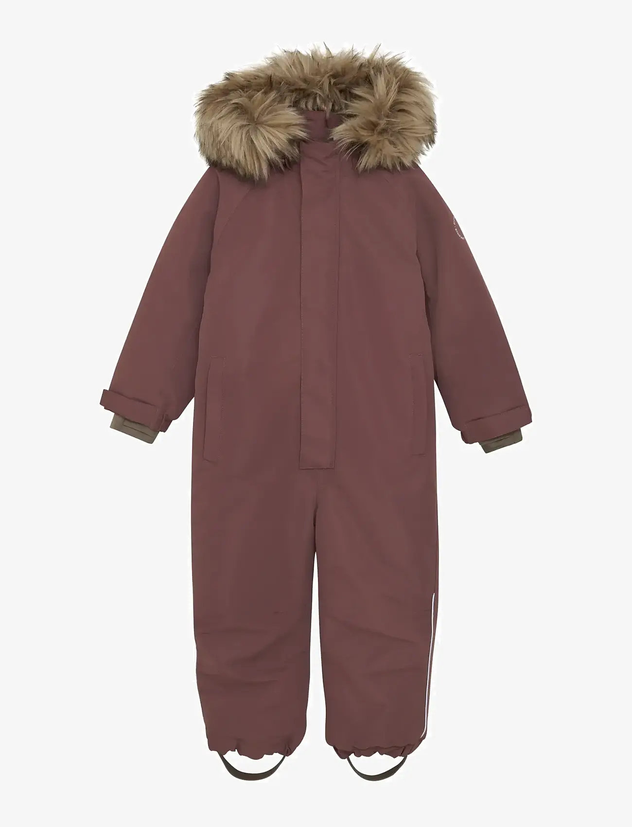 En Fant - Snowsuit W. Fake Fur - vinteroveraller - rose taupe - 0
