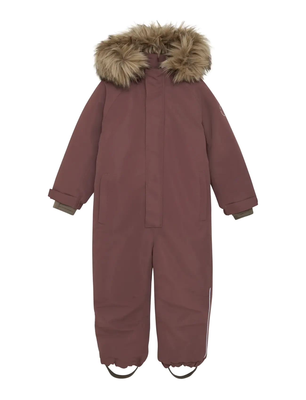 En Fant Snowsuit W. Fake Fur - Overalls - ROSE TAUPE / purple