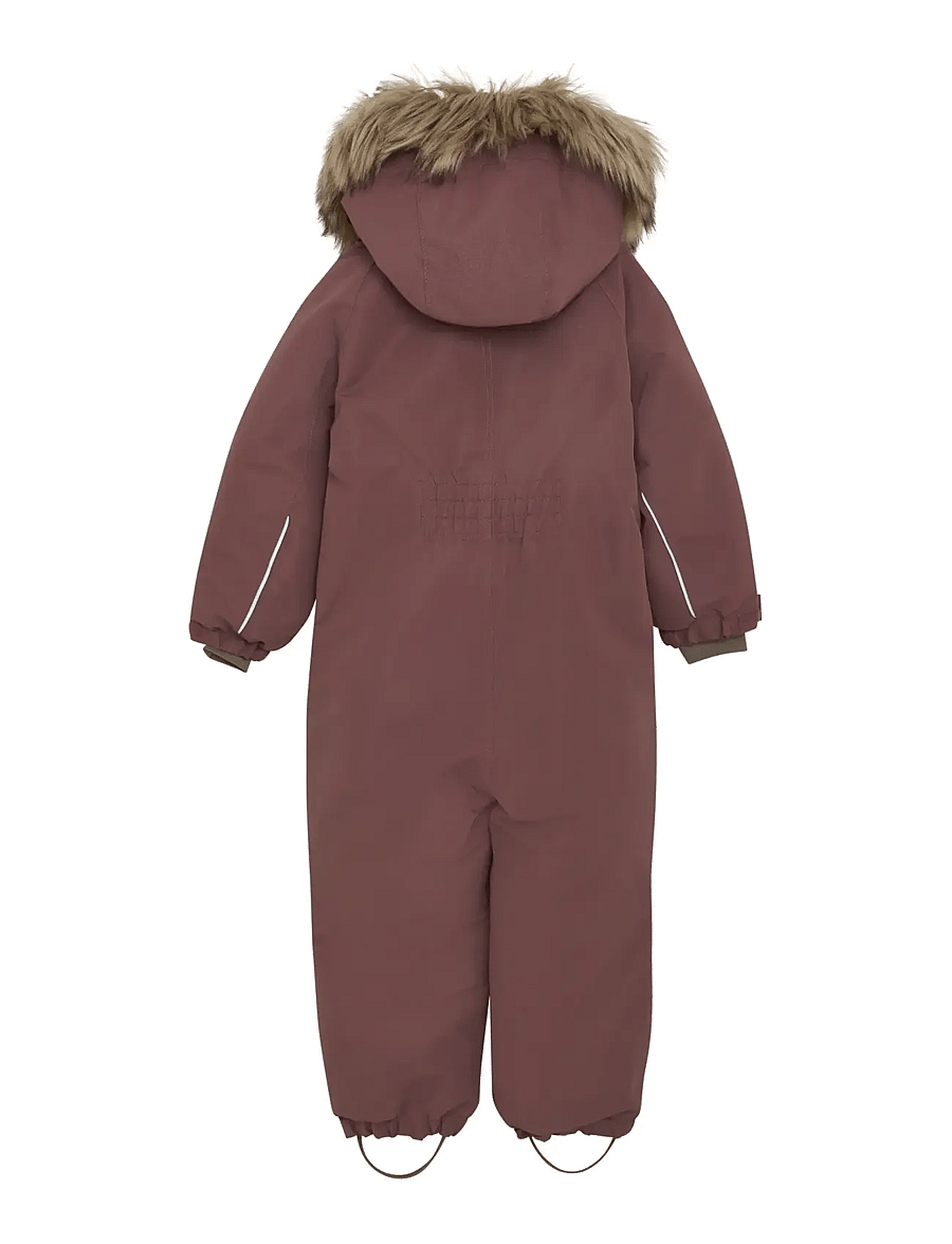 En Fant - Snowsuit W. Fake Fur - snowsuit - rose taupe - 1