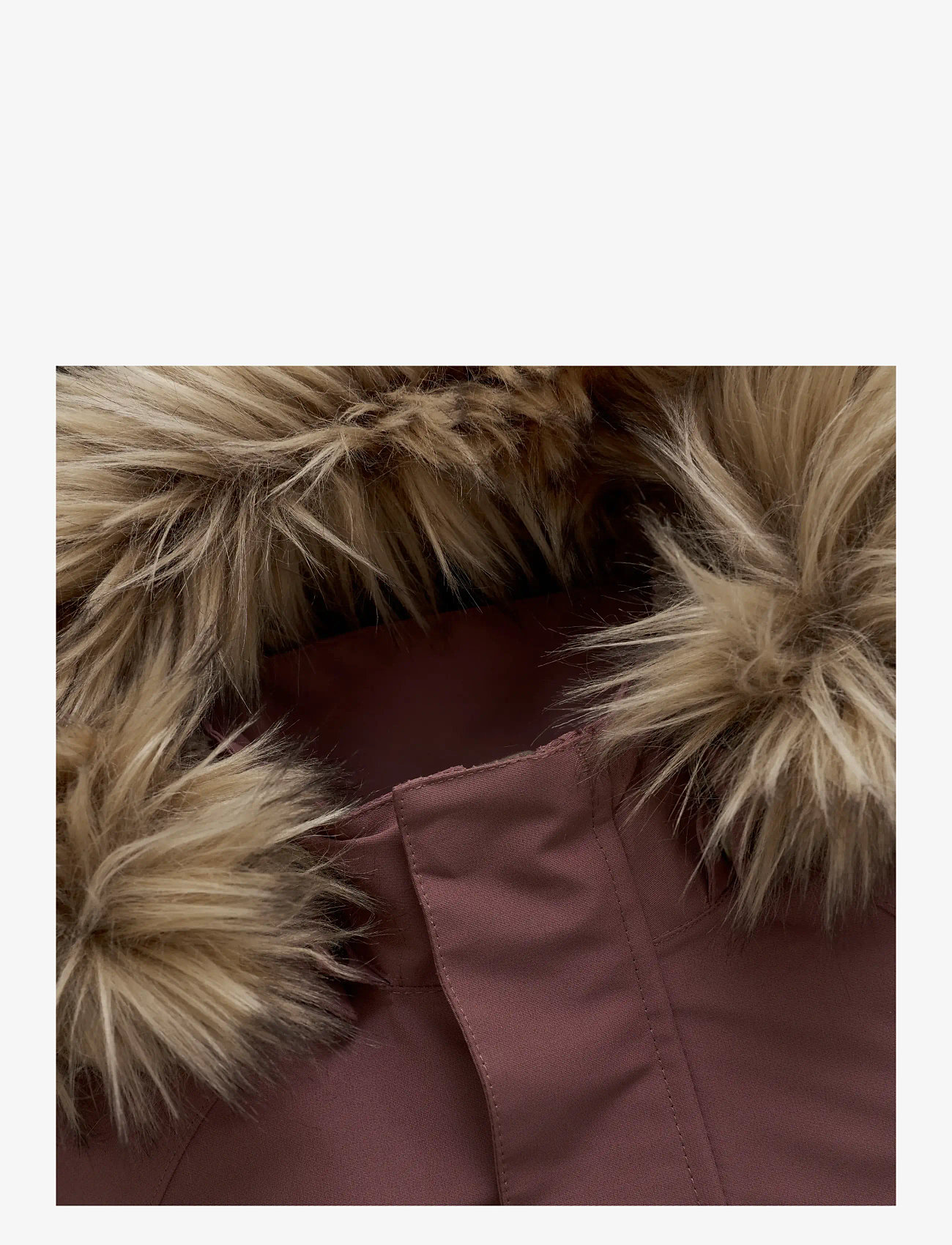 En Fant - Snowsuit W. Fake Fur - vinteroveraller - rose taupe - 2