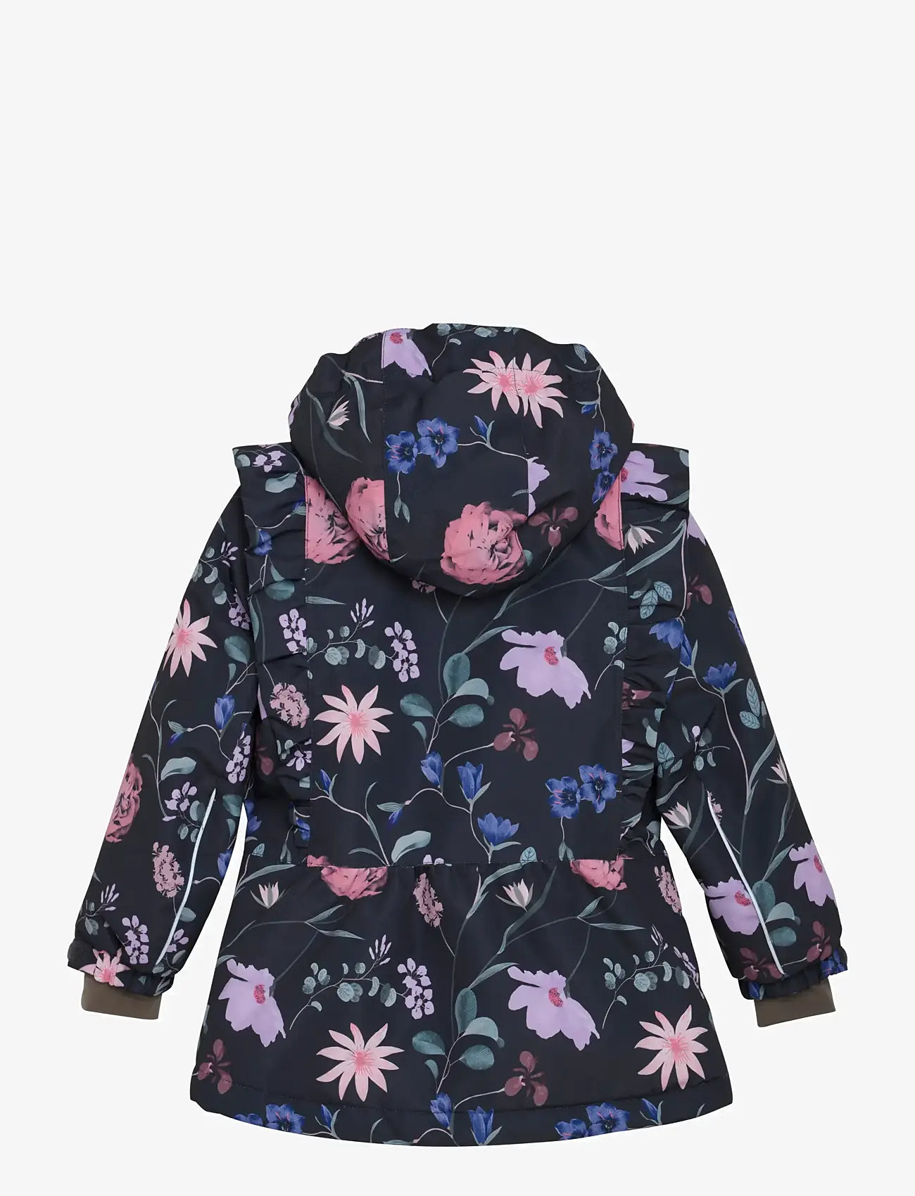 En Fant - Jacket W. Frills AOP - skijacken - ebony - 1