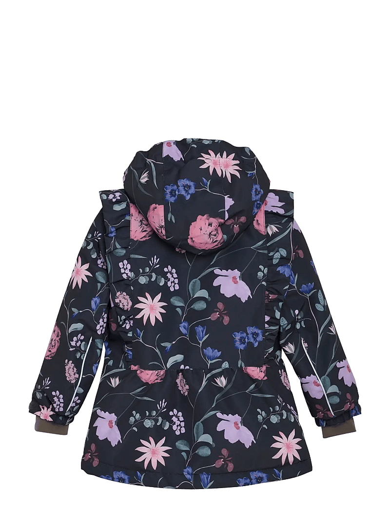 En Fant - Jacket W. Frills AOP - skijacken - ebony - 1