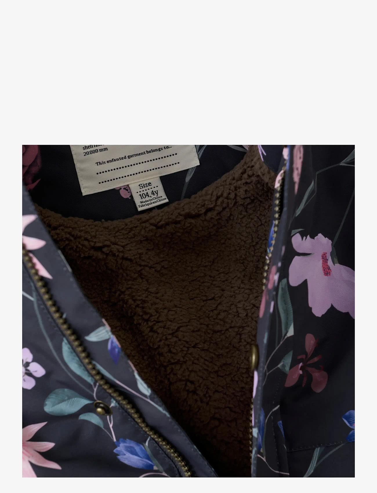 En Fant - Jacket W. Frills AOP - skijacken - ebony - 3