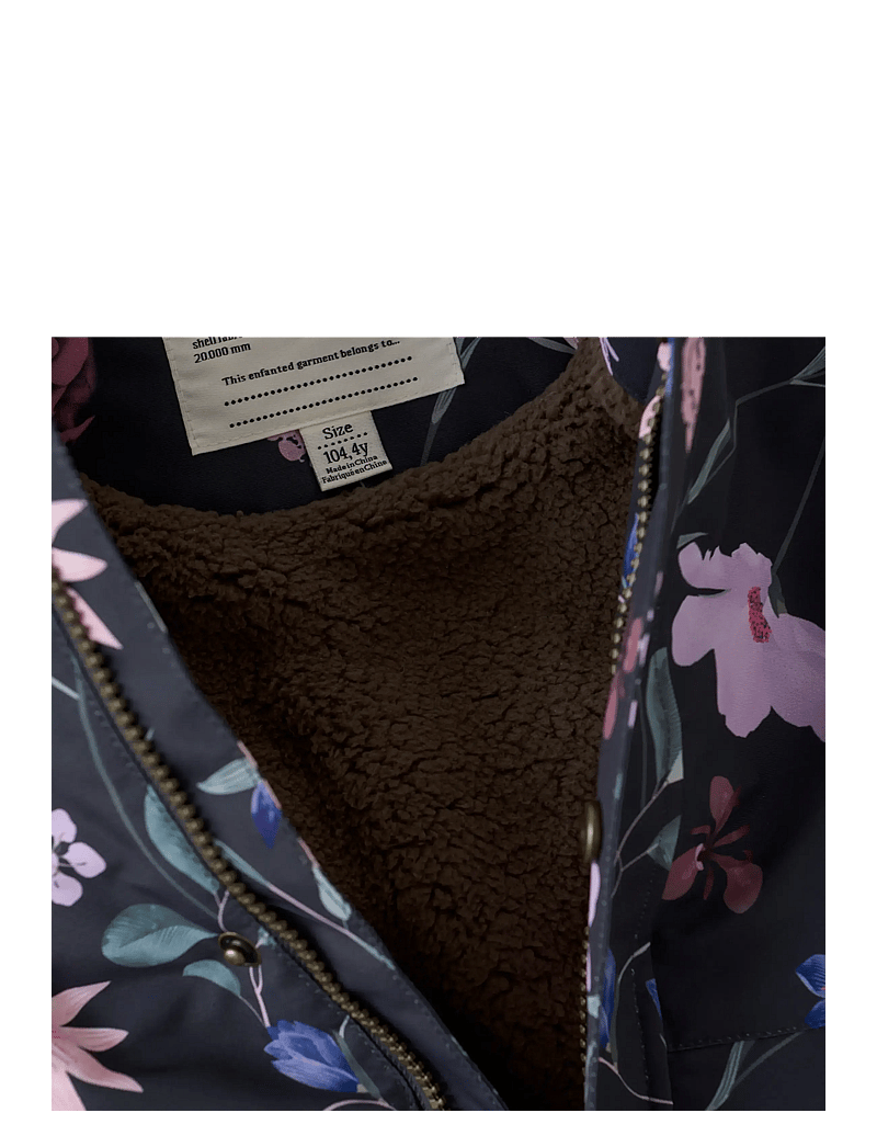 En Fant - Jacket W. Frills AOP - skijacken - ebony - 3