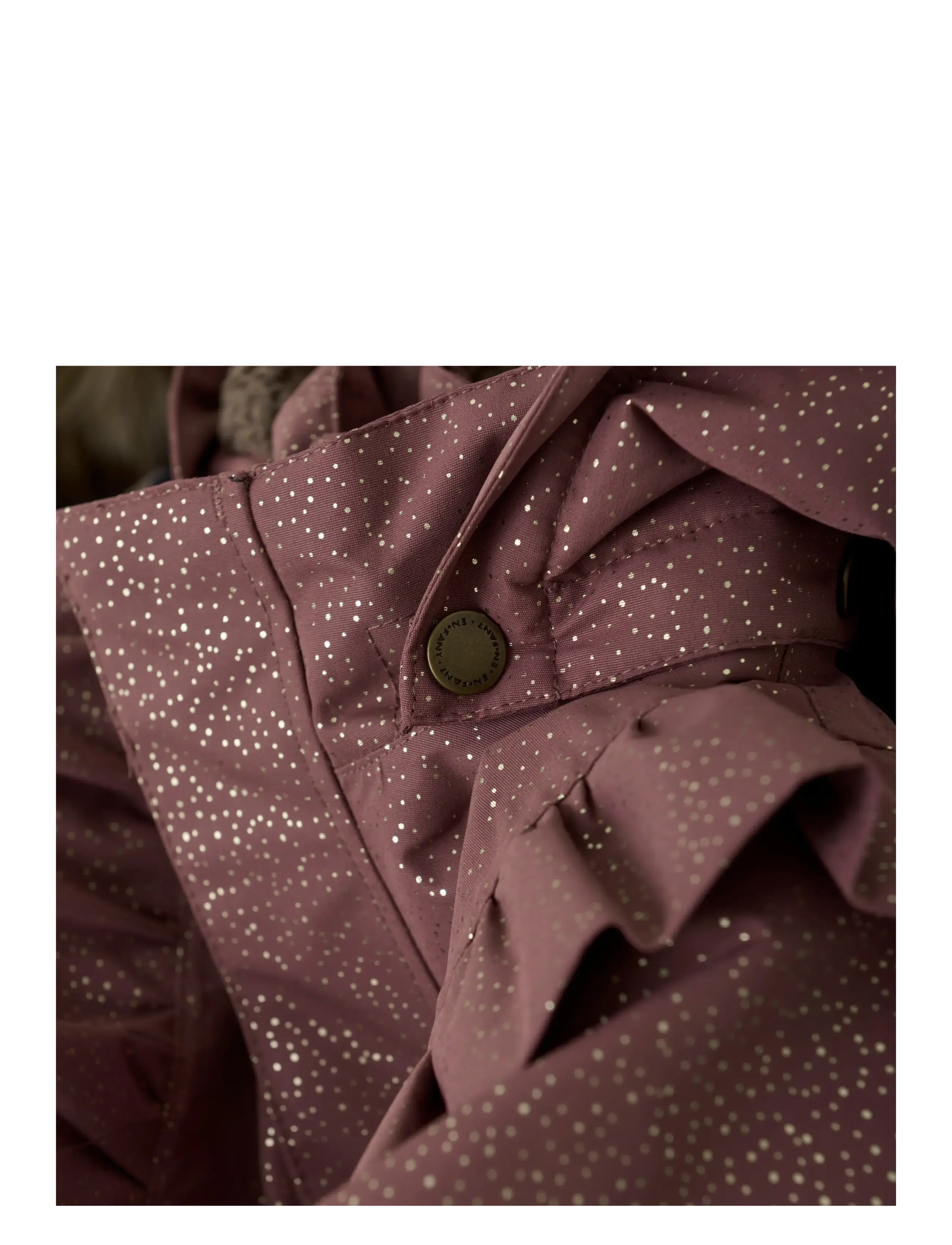 En Fant - Jacket W. Frills AOP - ski jassen - rose taupe - 2