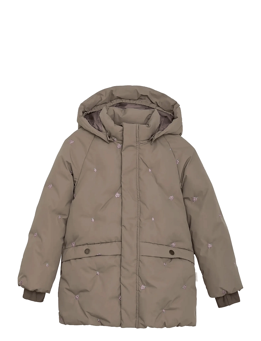 En Fant - Jacket Puffer W. Embroidery - fungi - 0
