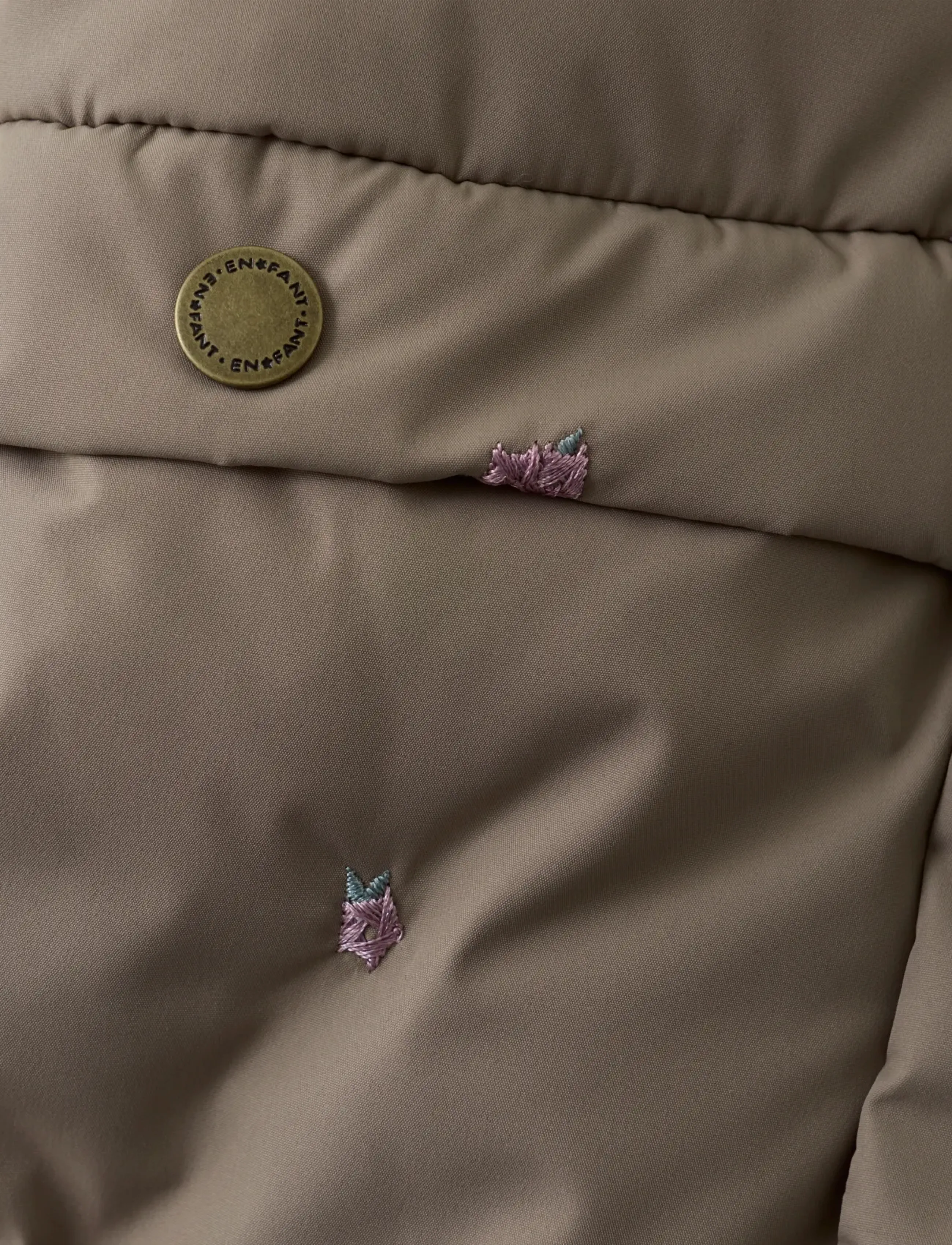 En Fant - Jacket Puffer W. Embroidery - fungi - 3