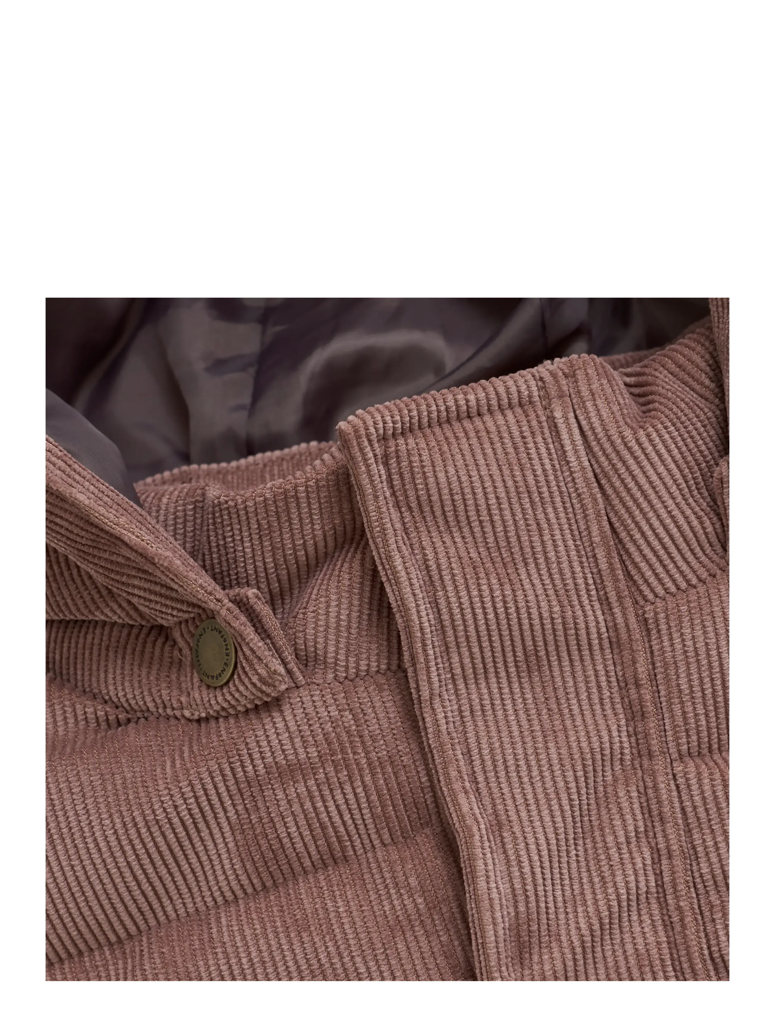 En Fant - Jacket Puffer, Corduroy - rose taupe - 2