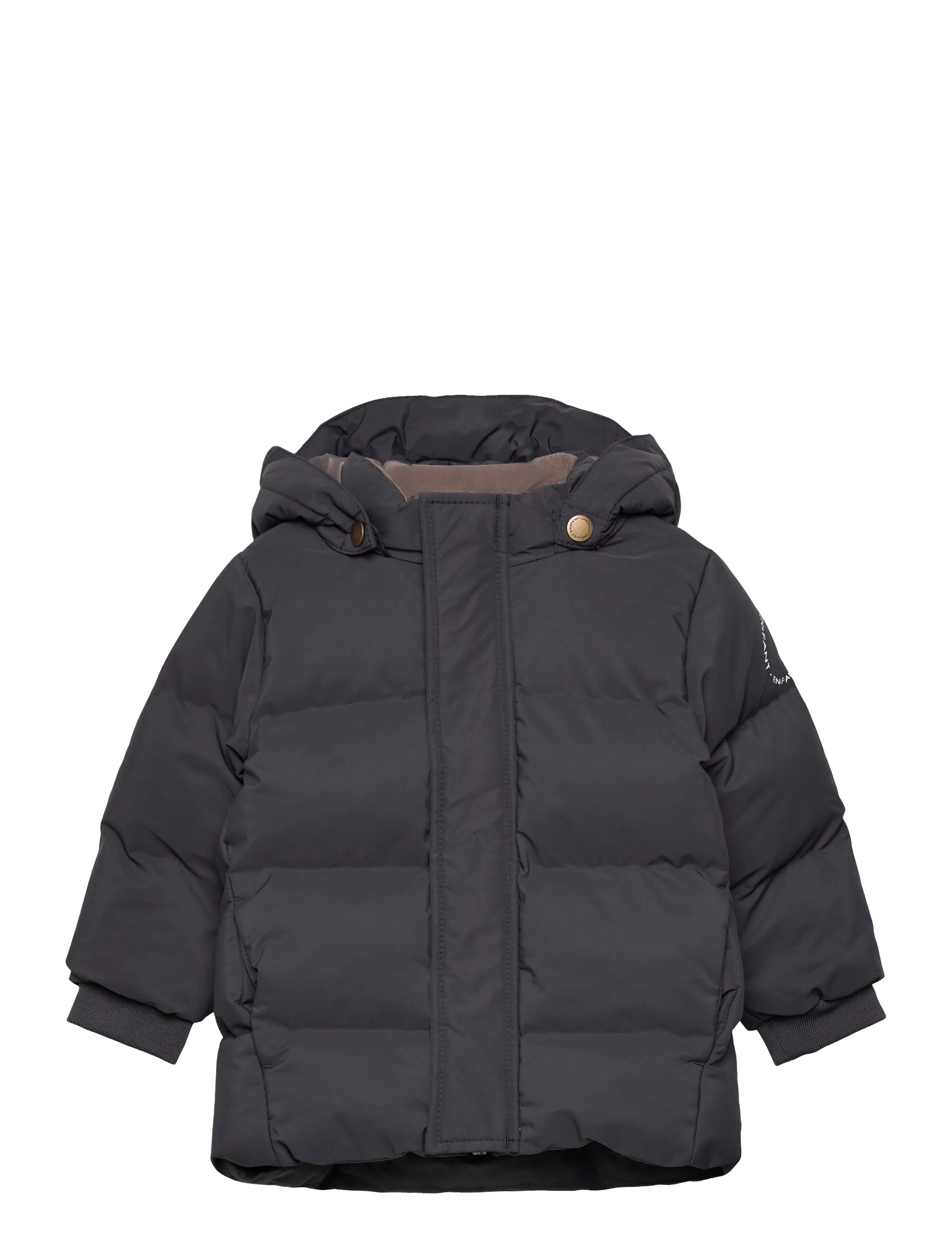 EN FANT Jacke Quilt, Solid Grau - 80 - Kinder