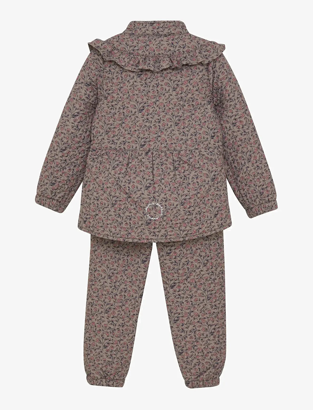 En Fant - Thermal Set W. Frills, AOP - jacken & mäntel - fungi - 1