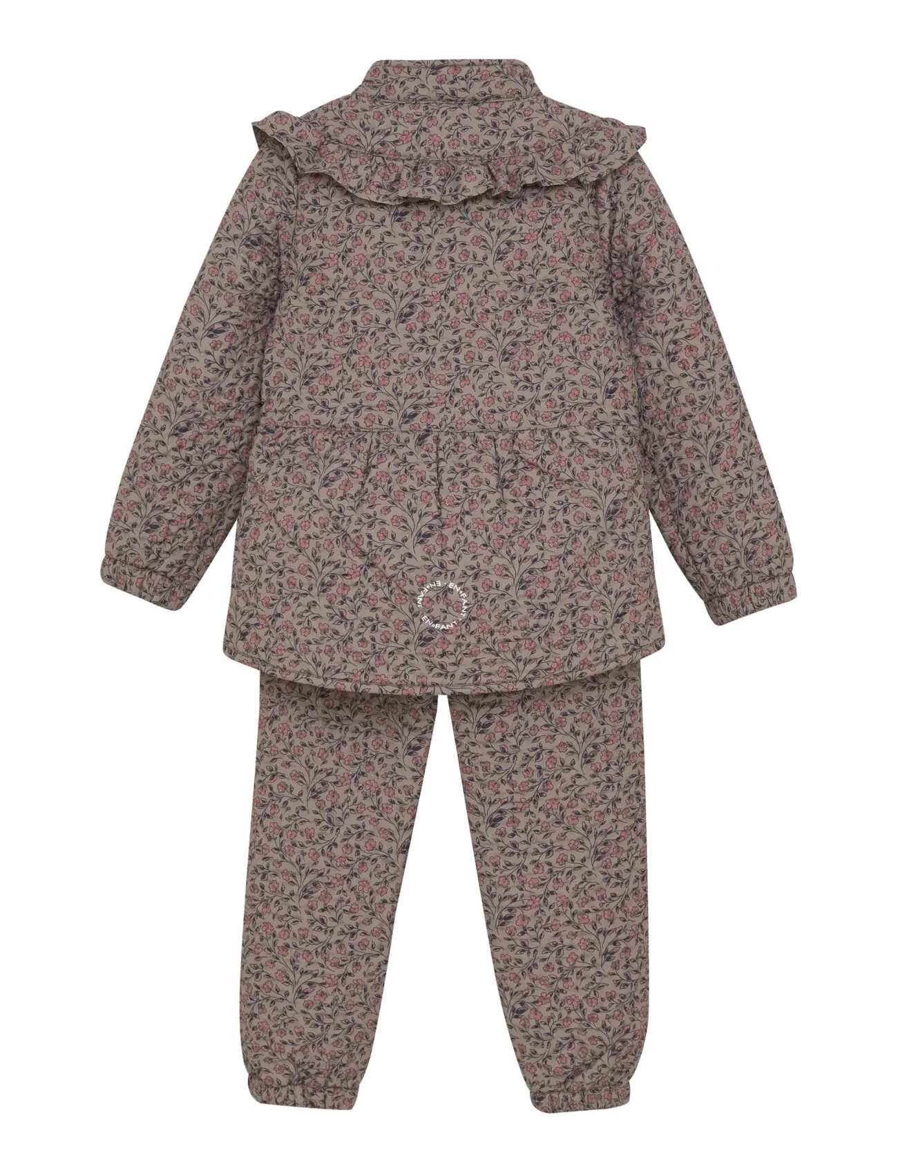 En Fant - Thermal Set W. Frills, AOP - fungi - 1