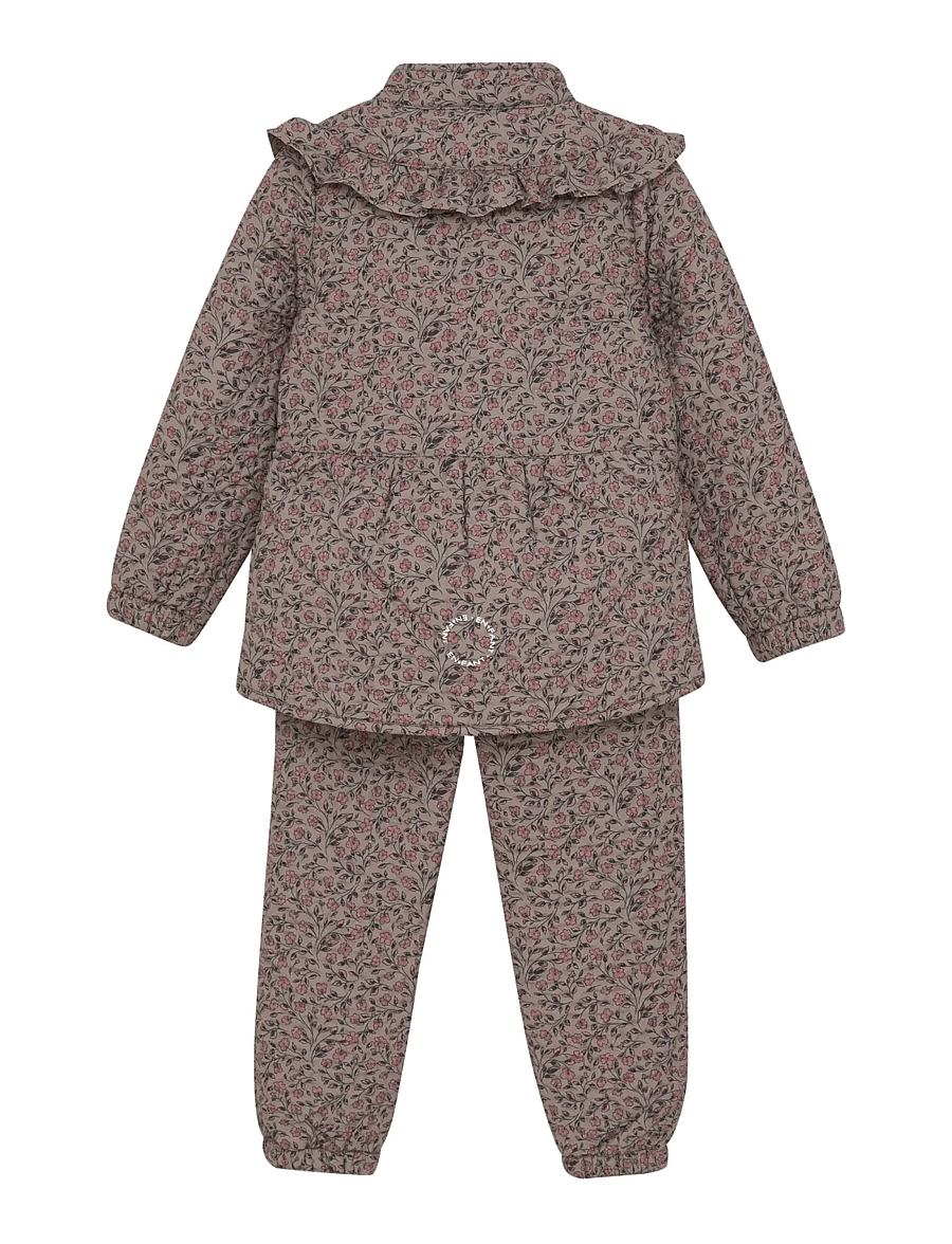 En Fant - Thermal Set W. Frills, AOP - fungi - 1