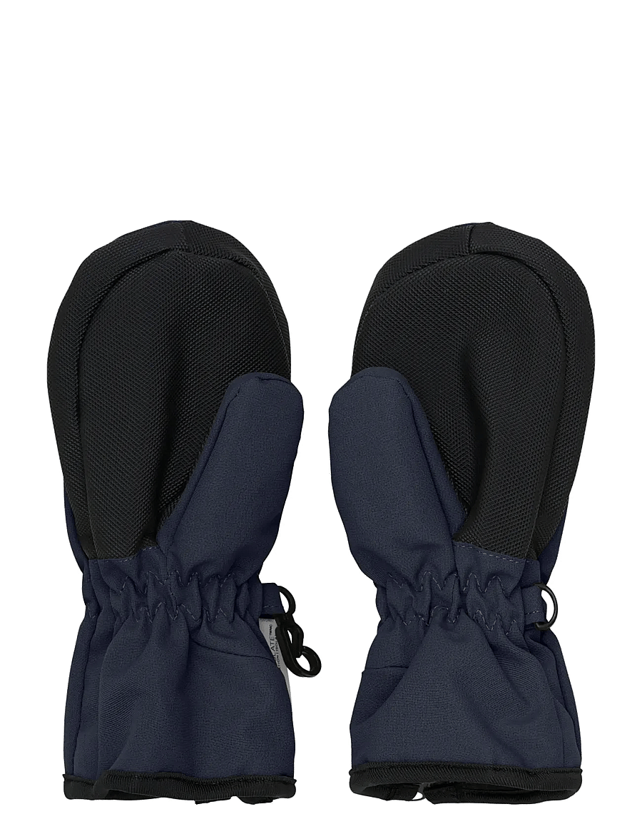 En Fant - Mittens w. zipper - gloves - ebony - 1