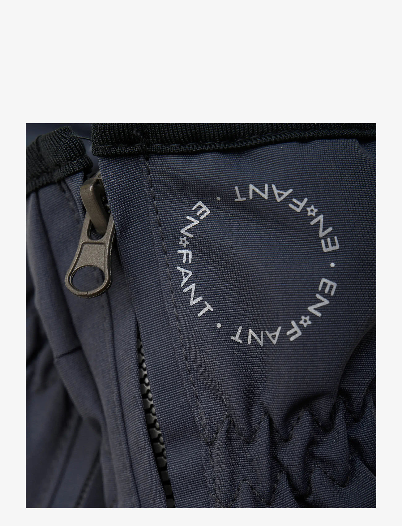 En Fant - Mittens w. zipper - kindad - ebony - 2