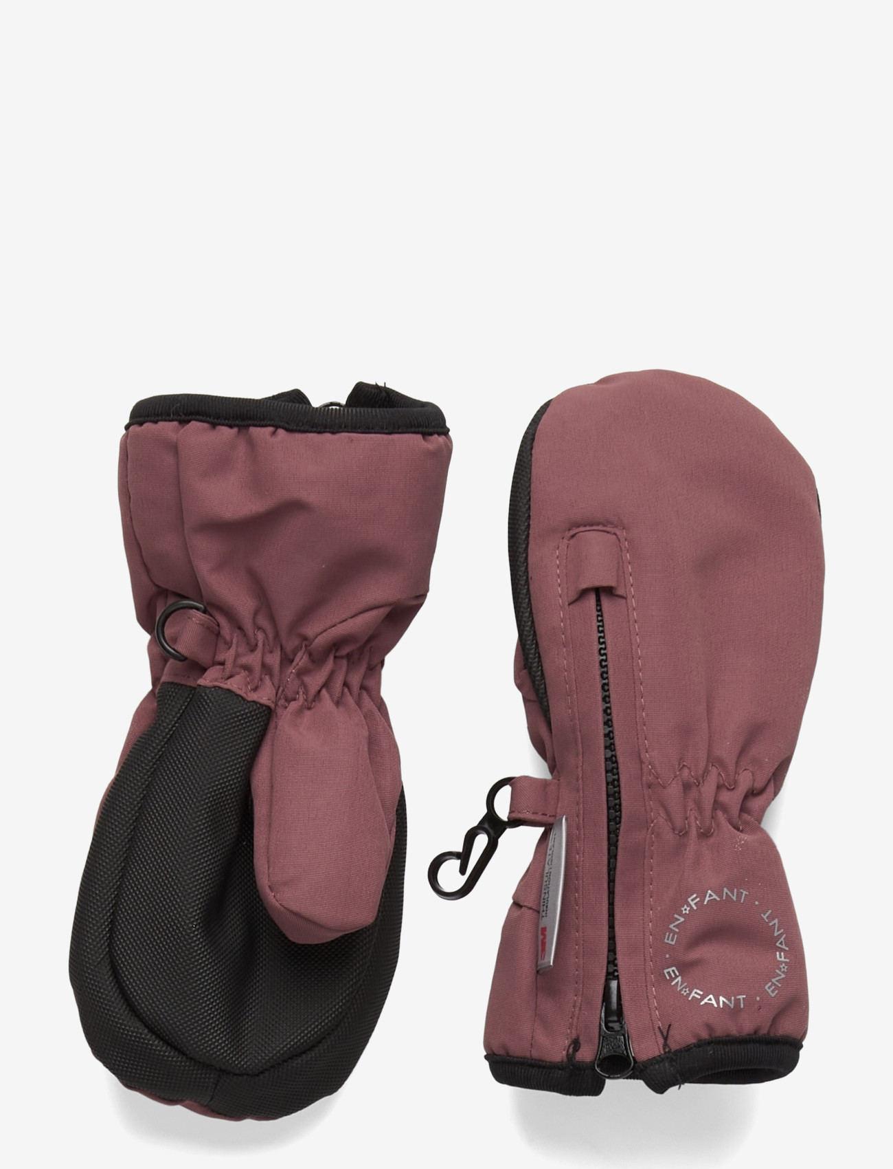 En Fant - Mittens w. zipper - handschuhe - rose taupe - 0