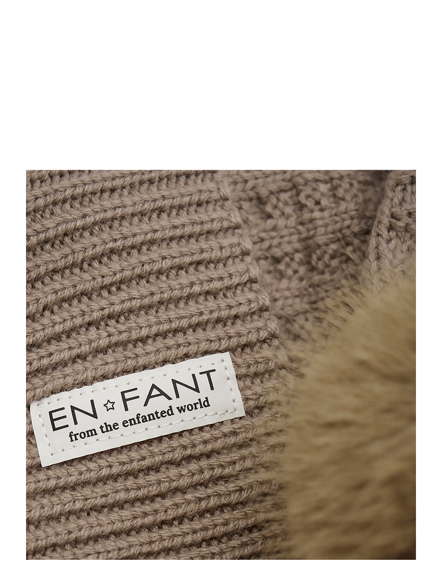 En Fant - Beanie w. fake fur w. Lining - beanies - fungi - 3