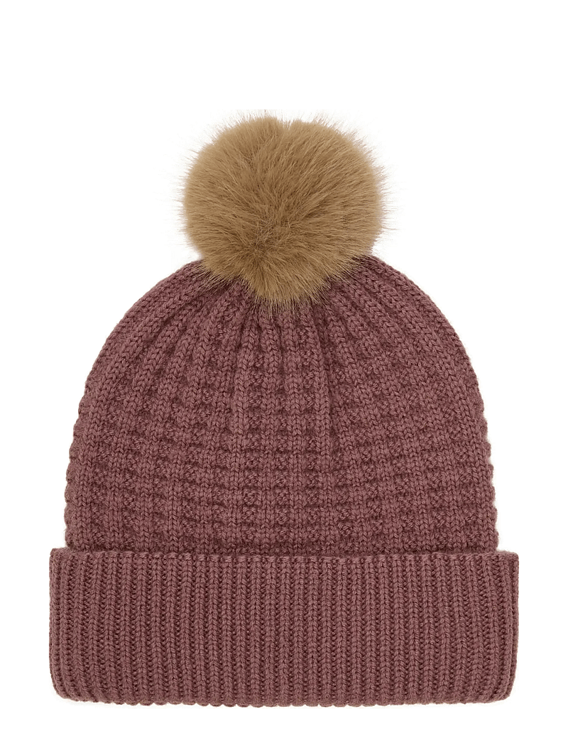 En Fant - Beanie w. fake fur w. Lining - beanies - rose taupe - 0