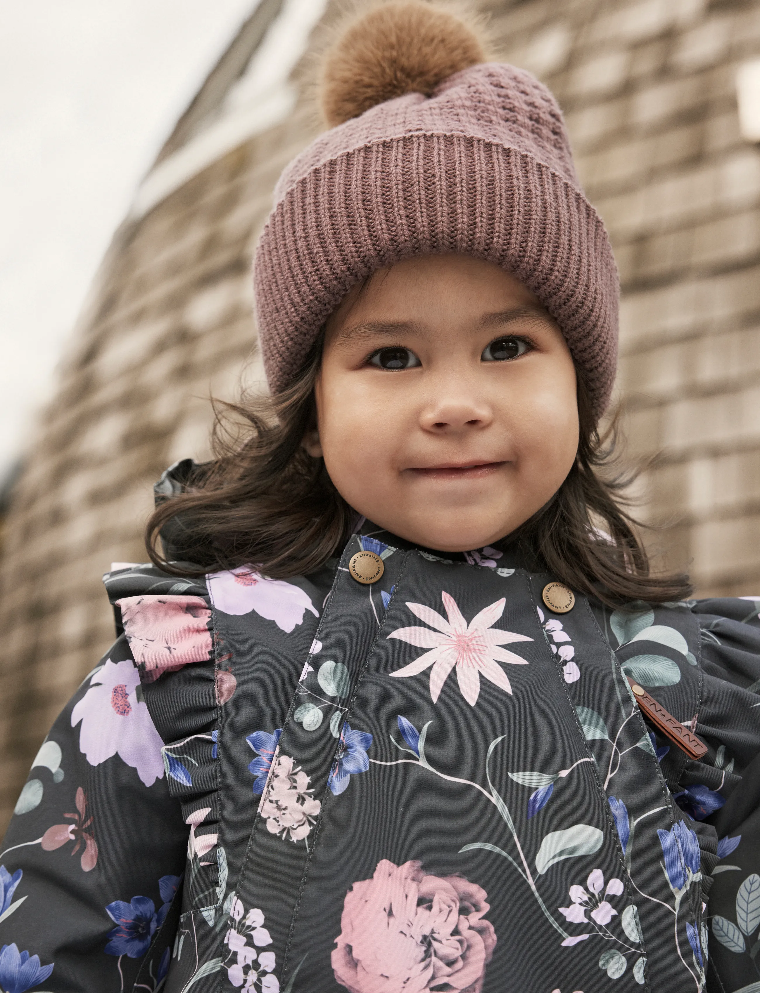 En Fant - Beanie w. fake fur w. Lining - beanies - rose taupe - 3