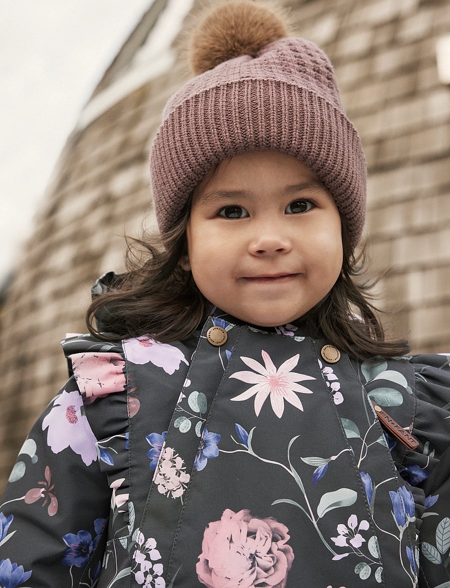 En Fant - Beanie w. fake fur w. Lining - beanies - rose taupe - 3