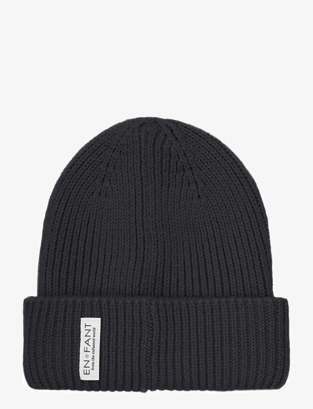 En Fant - Beanie w. Lining - beanies - ebony - 0