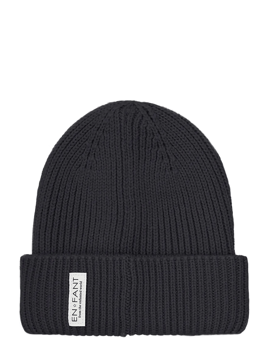 En Fant - Beanie w. Lining - „beanie" tipo kepurės - ebony - 0