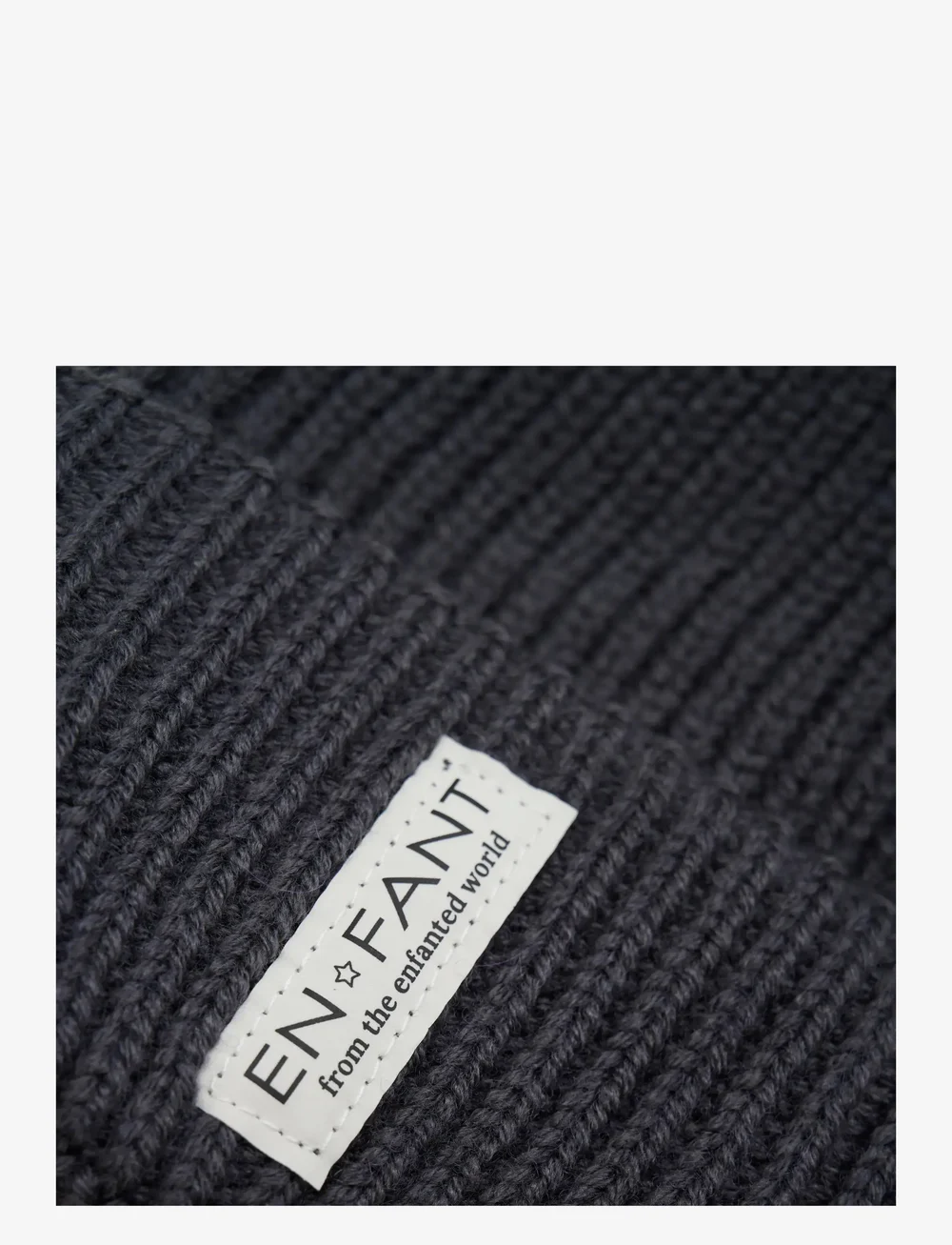 En Fant - Beanie w. Lining - beanies - ebony - 2