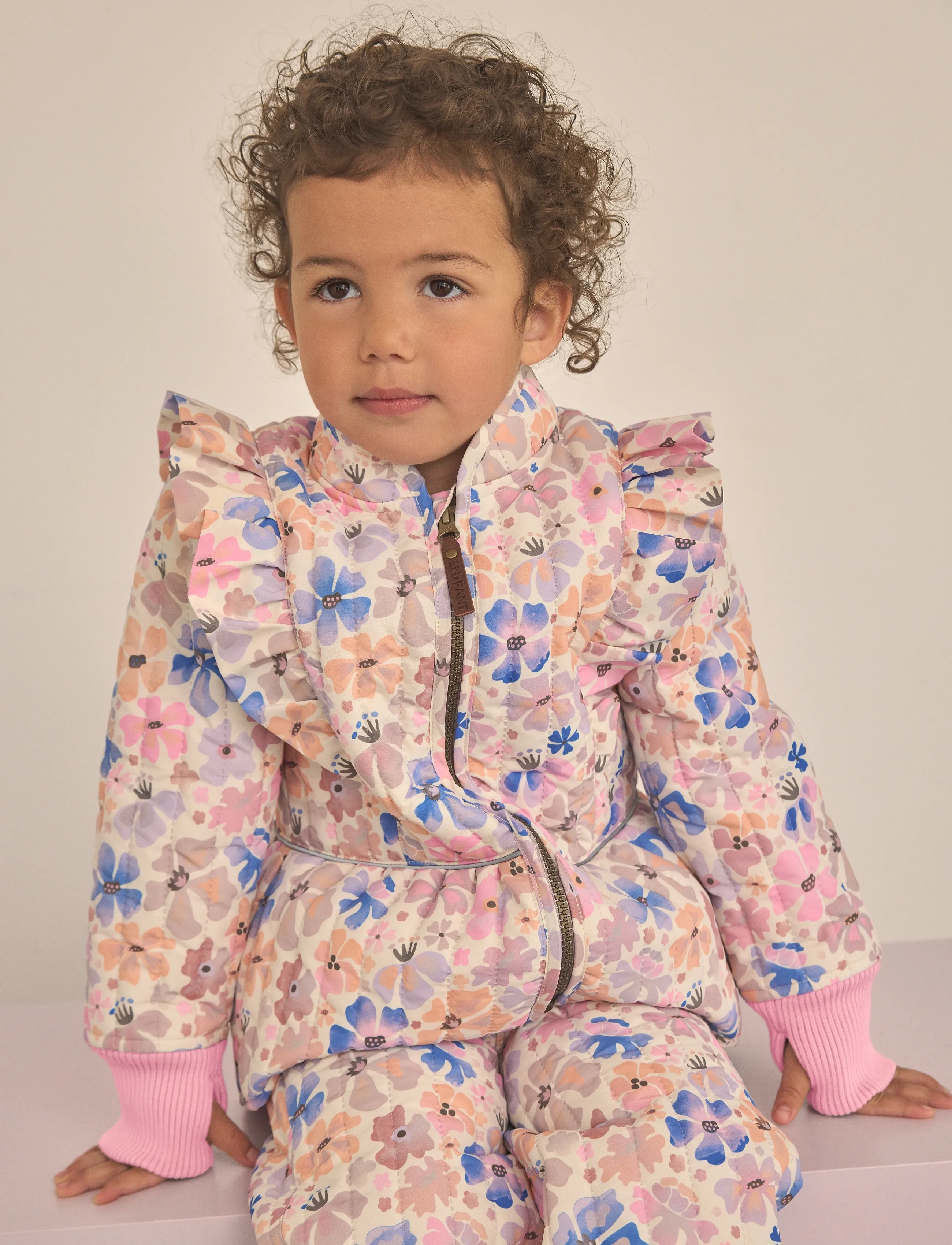 En Fant Thermal Set, AOP - Tracksuits - CLOUD GRAY / multi