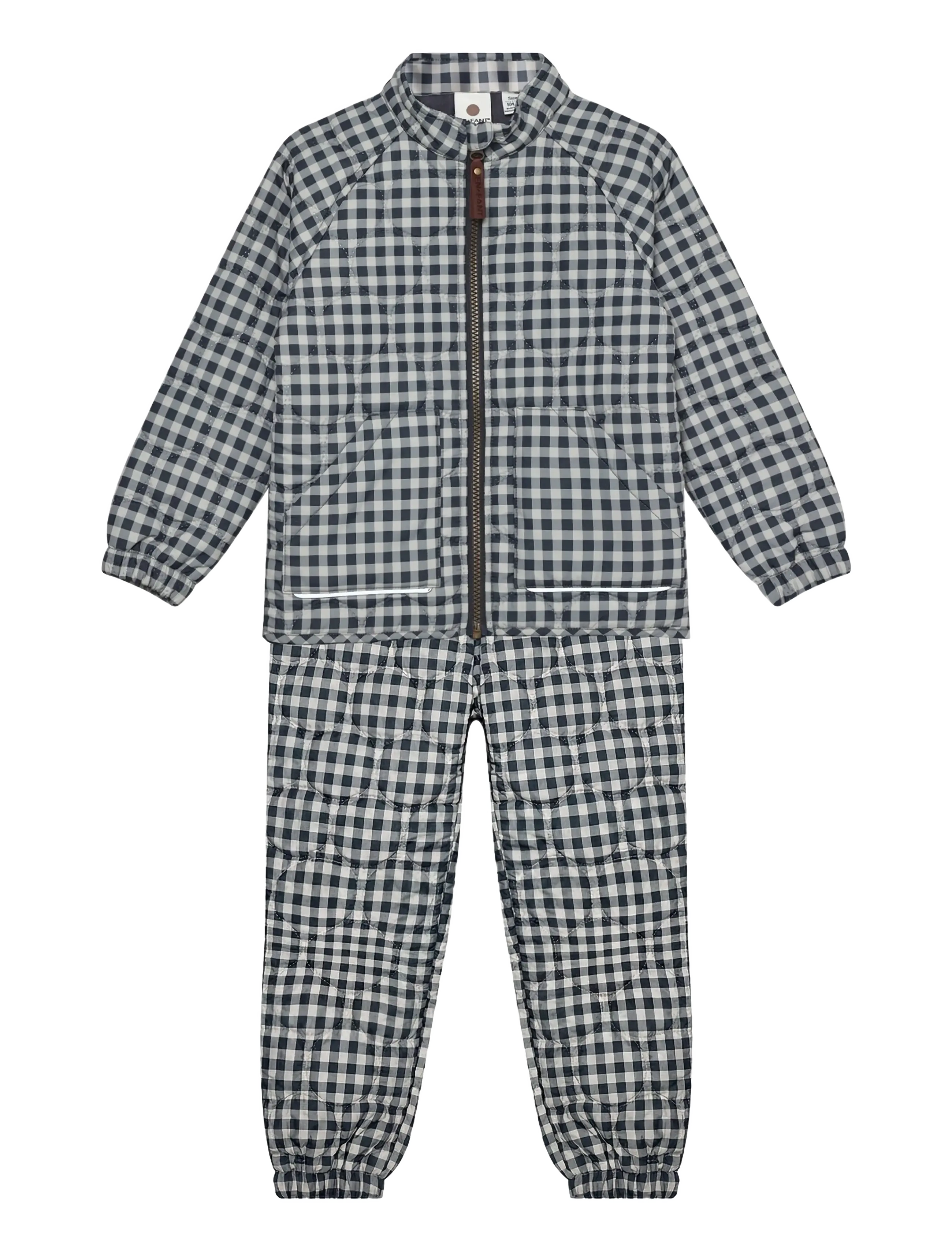 En Fant Thermal Set Soft, Aop, 116, Thermo Oberbekleidung, Grau - Sets, Kinder