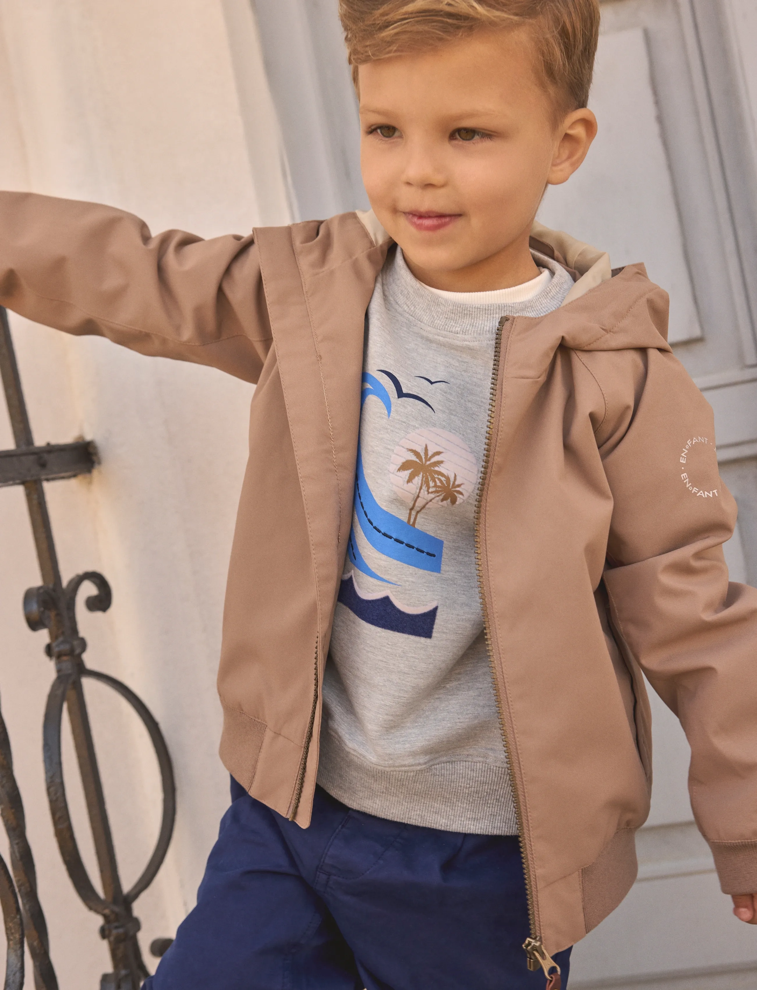 En Fant Bomber Jacket, 116, Brown, Jakker & Frakker > Bomber, Børn