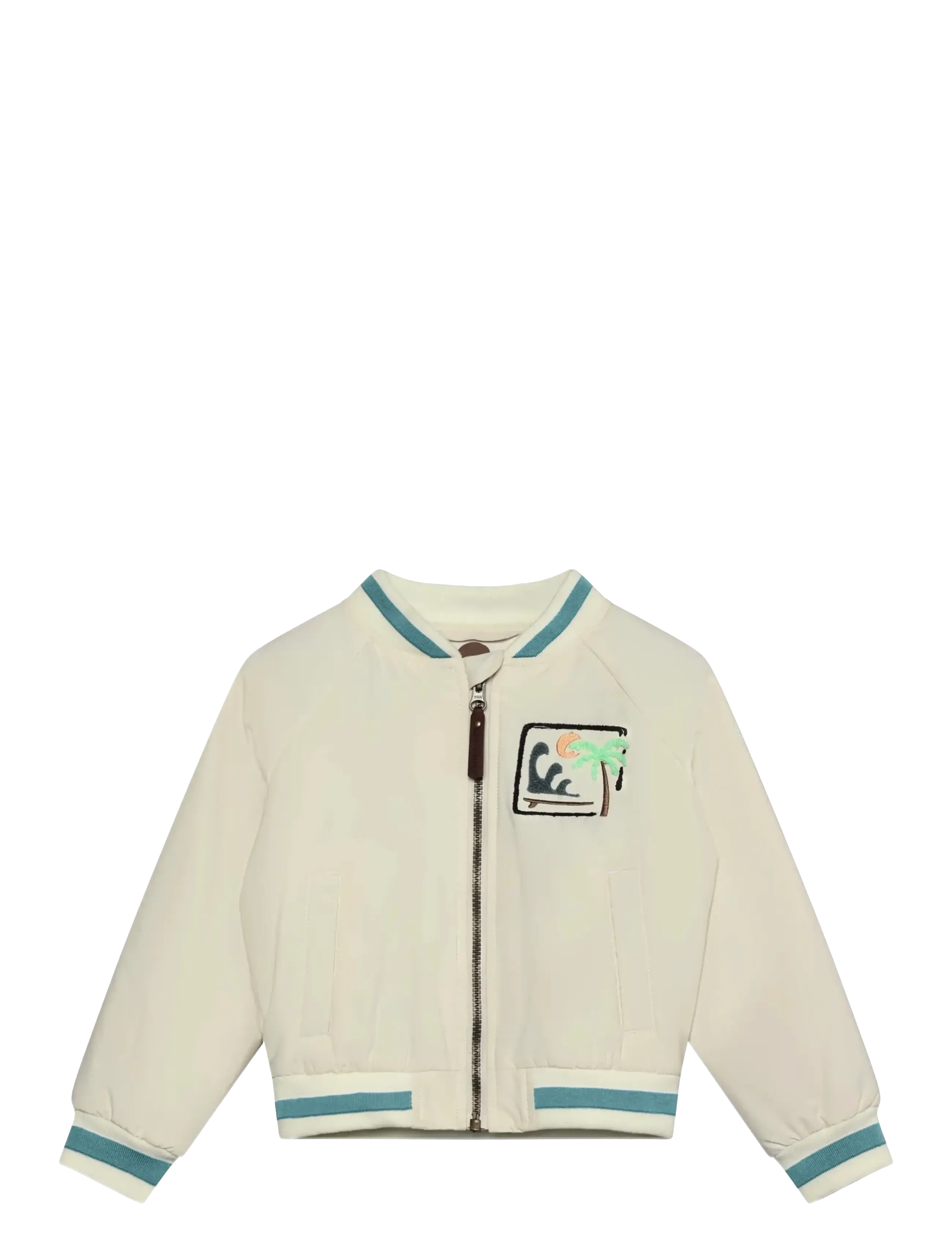 En Fant Bomber Jacket W. Embroidery, 86, Jackets & Coats, Creme - Bomber, Kinder