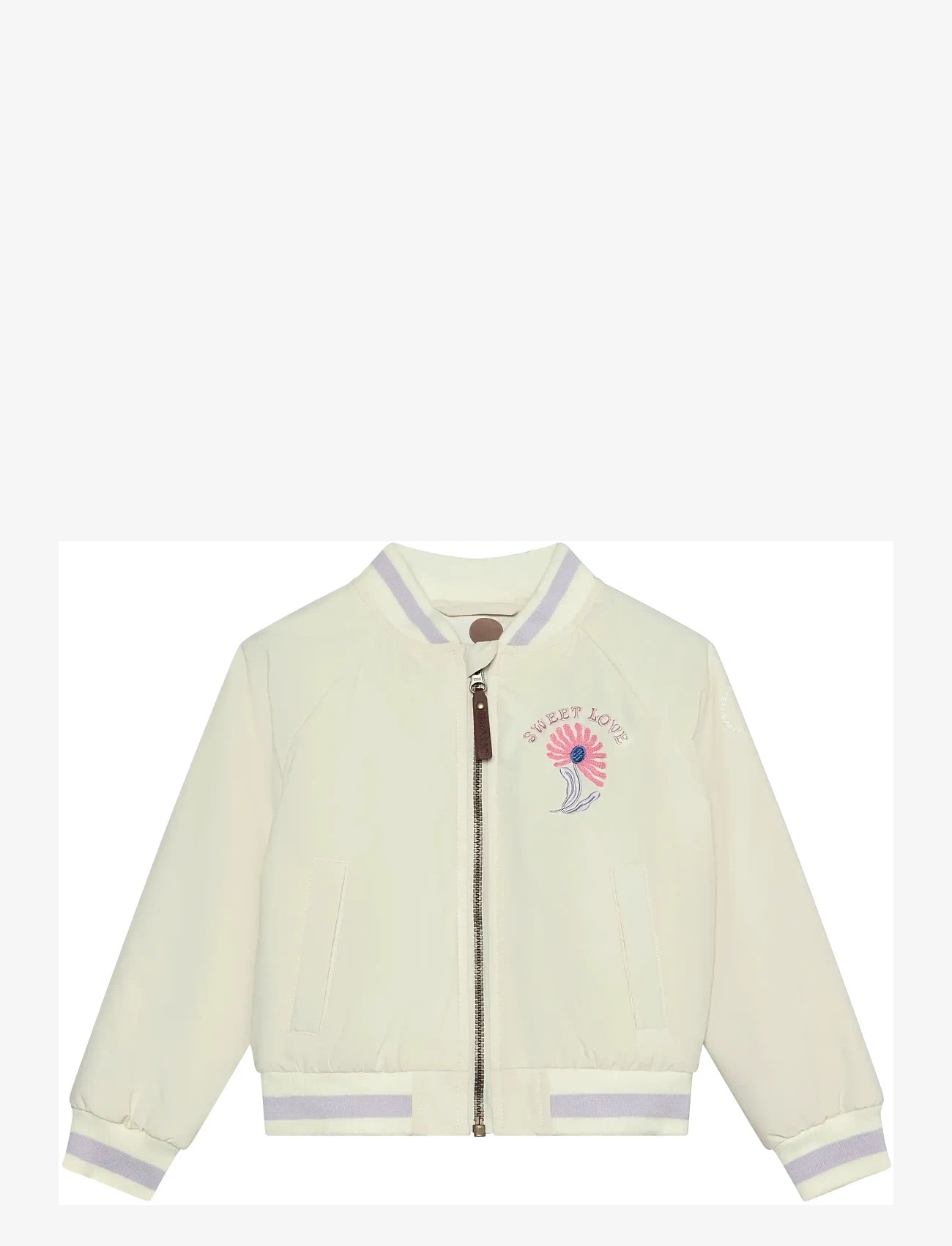 En Fant - Bomber Jacket W. Embroidery - bomber jackets - purple heather - 1