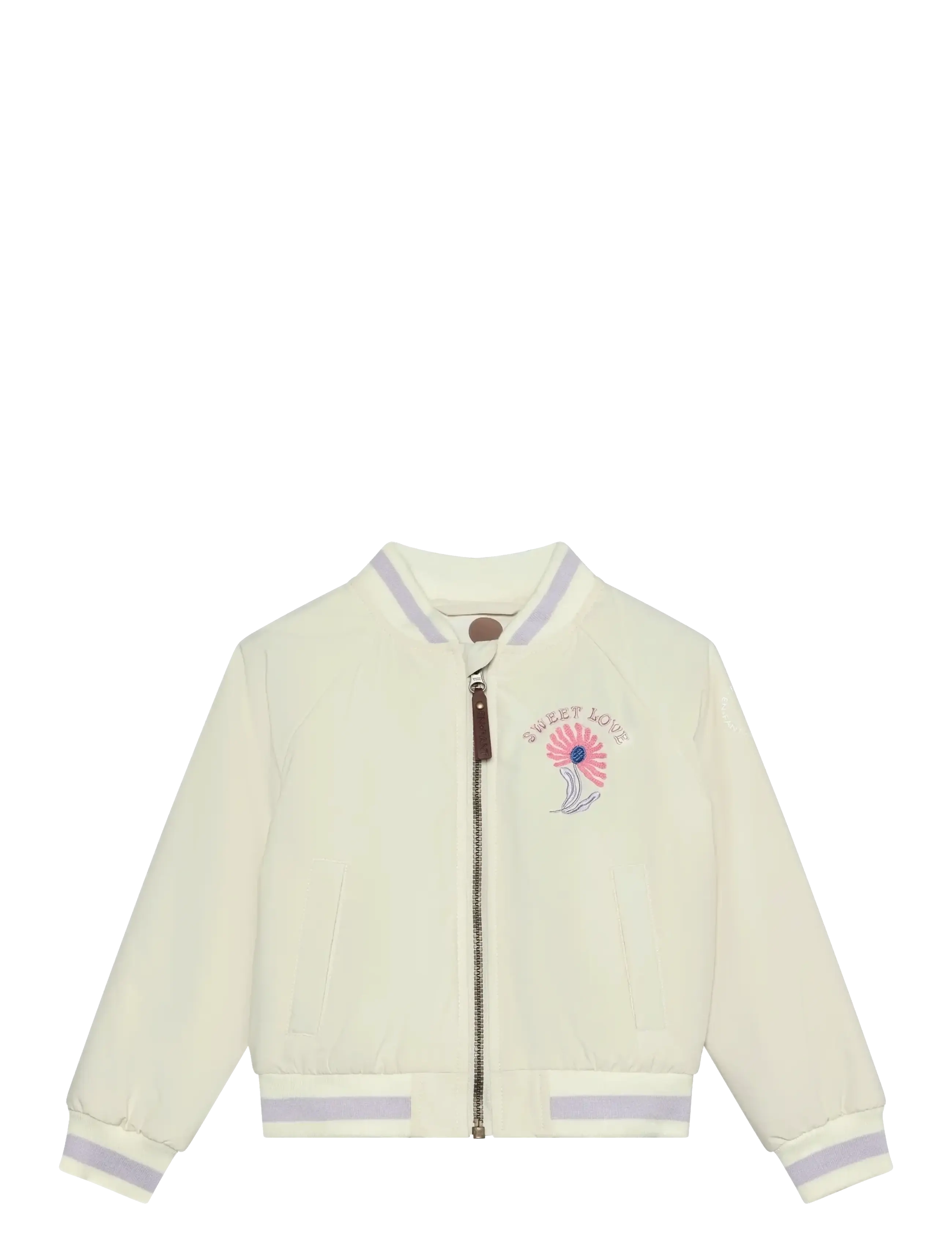 En Fant Bomber Jacket W. Embroidery - En Fant - PURPLE HEATHER / purple