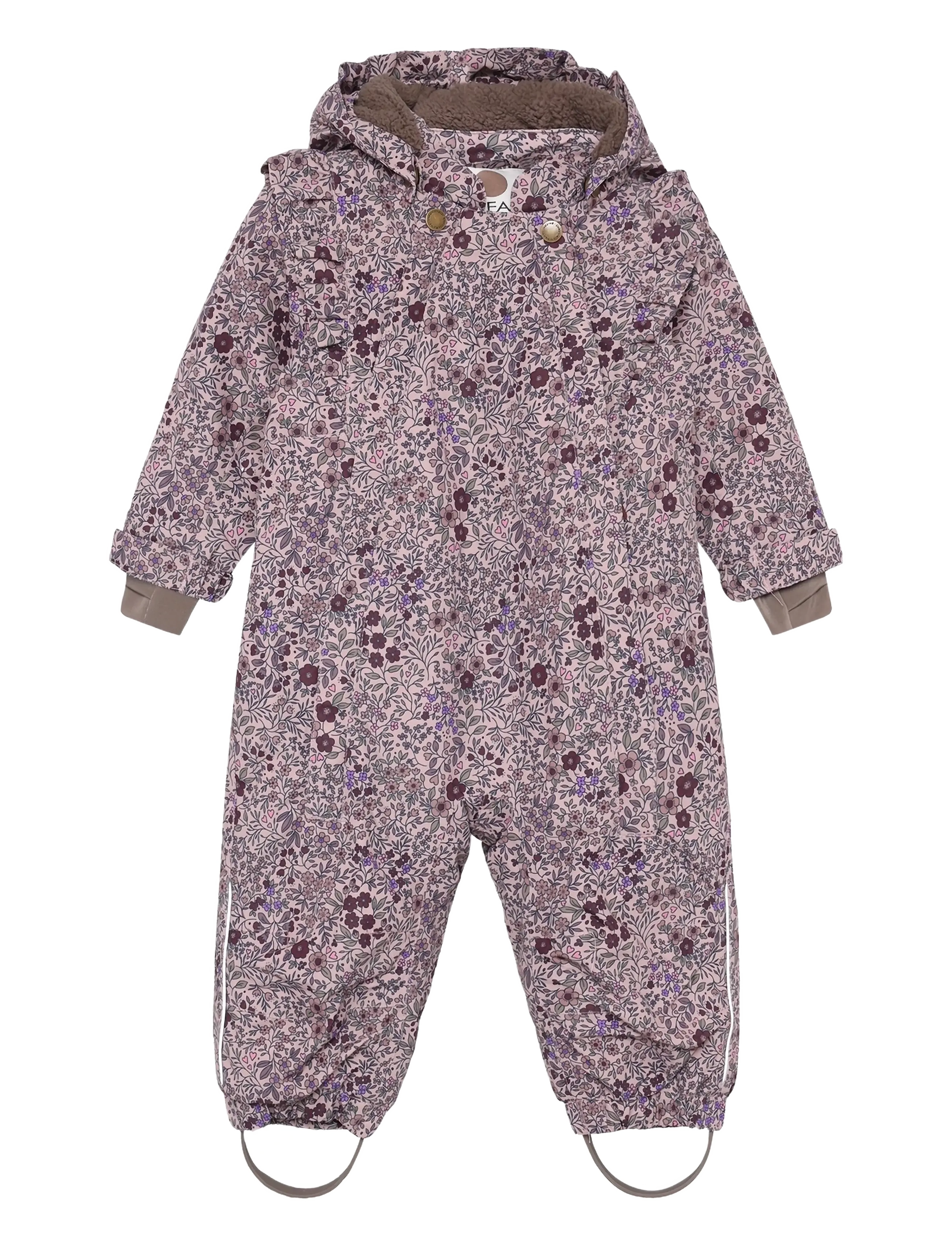 En Fant Baby Snowsuit W. Frills - Talvekombed - ADOBE ROSE / multi