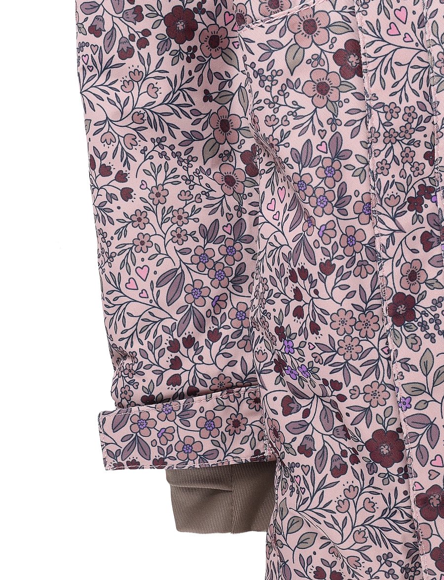 En Fant - Baby Snowsuit W. Frills - adobe rose - 2