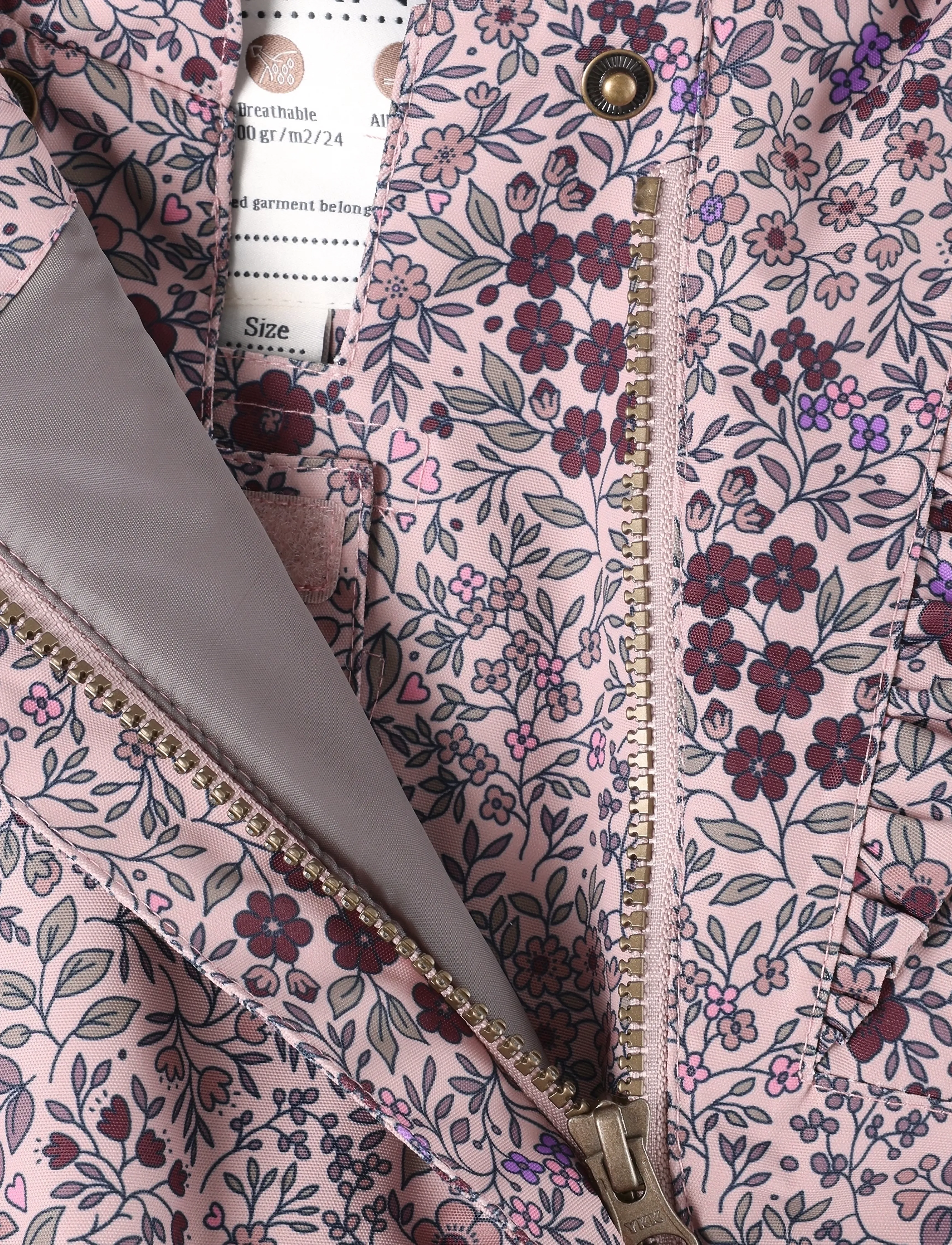 En Fant - Baby Snowsuit W. Frills - adobe rose - 3