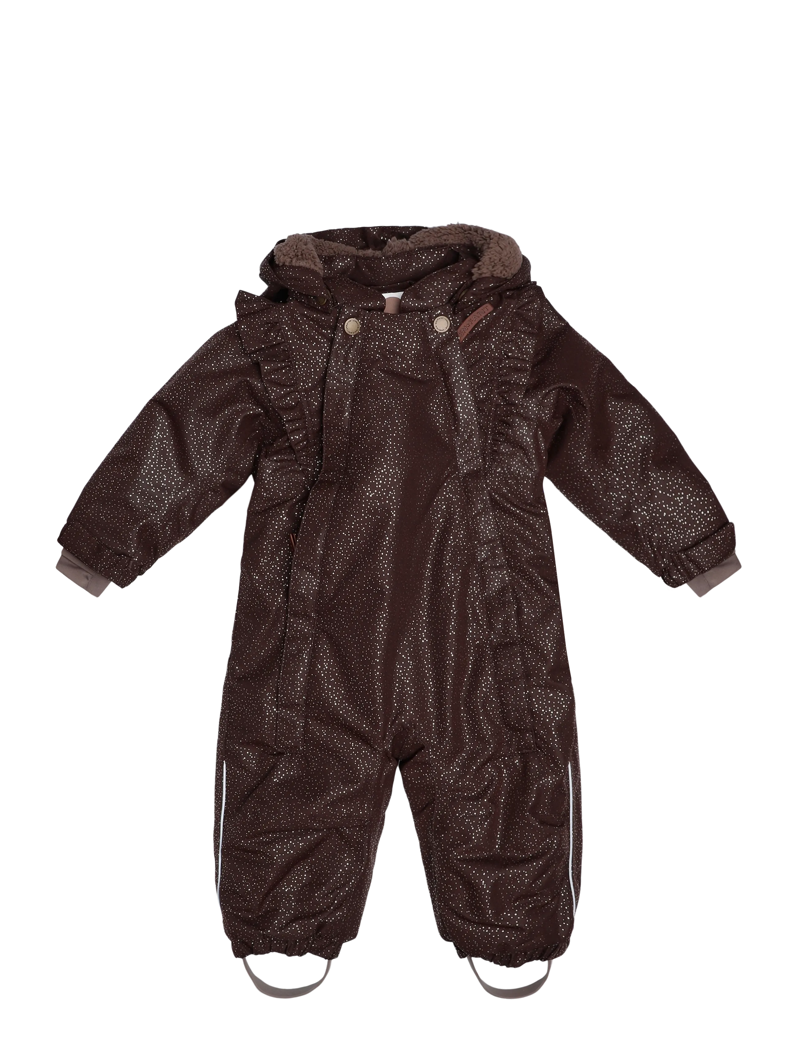 En Fant Baby Snowsuit W. Frills - En Fant - COFFEE BEAN / brown