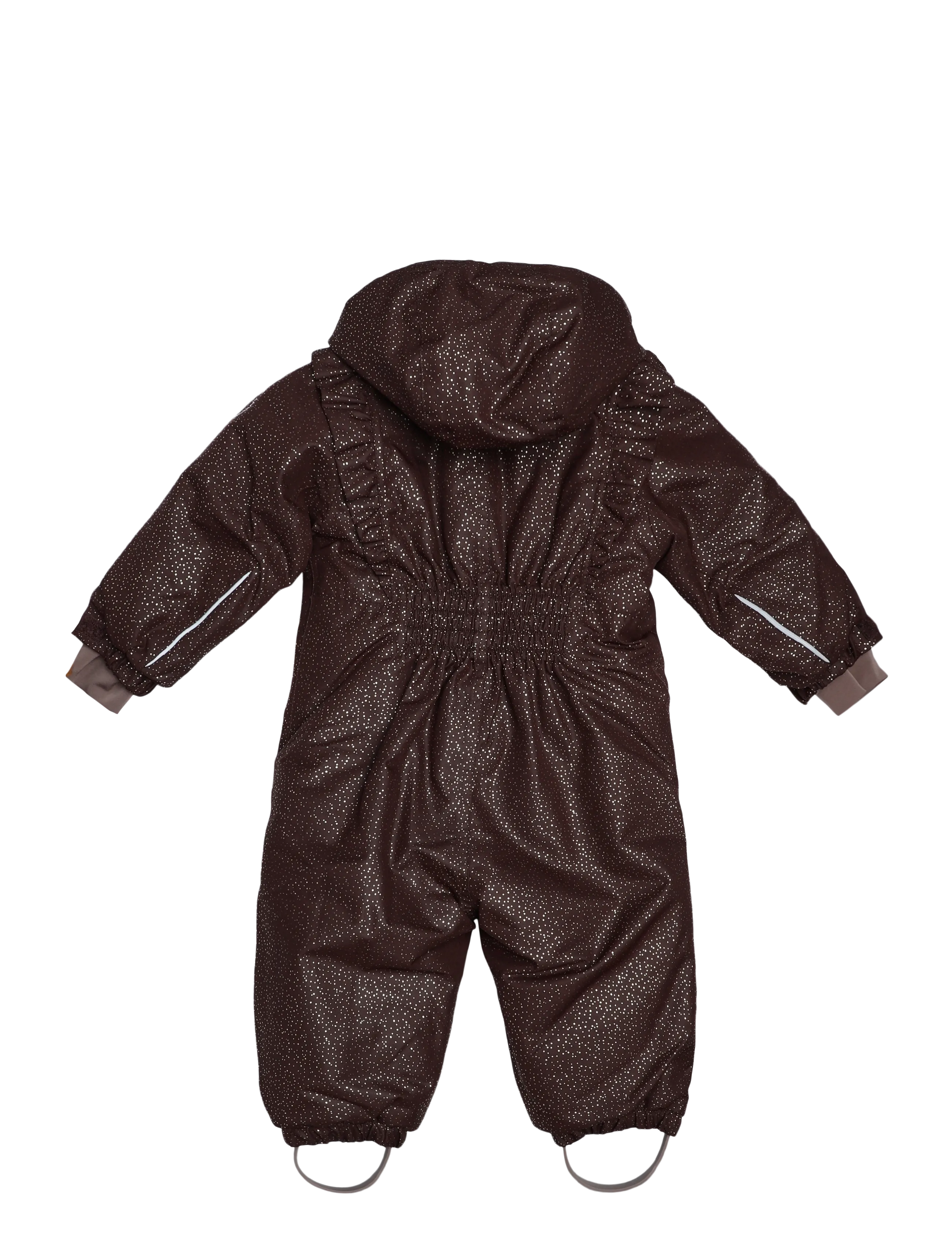 En Fant - Baby Snowsuit W. Frills - talvekombed - coffee bean - 1