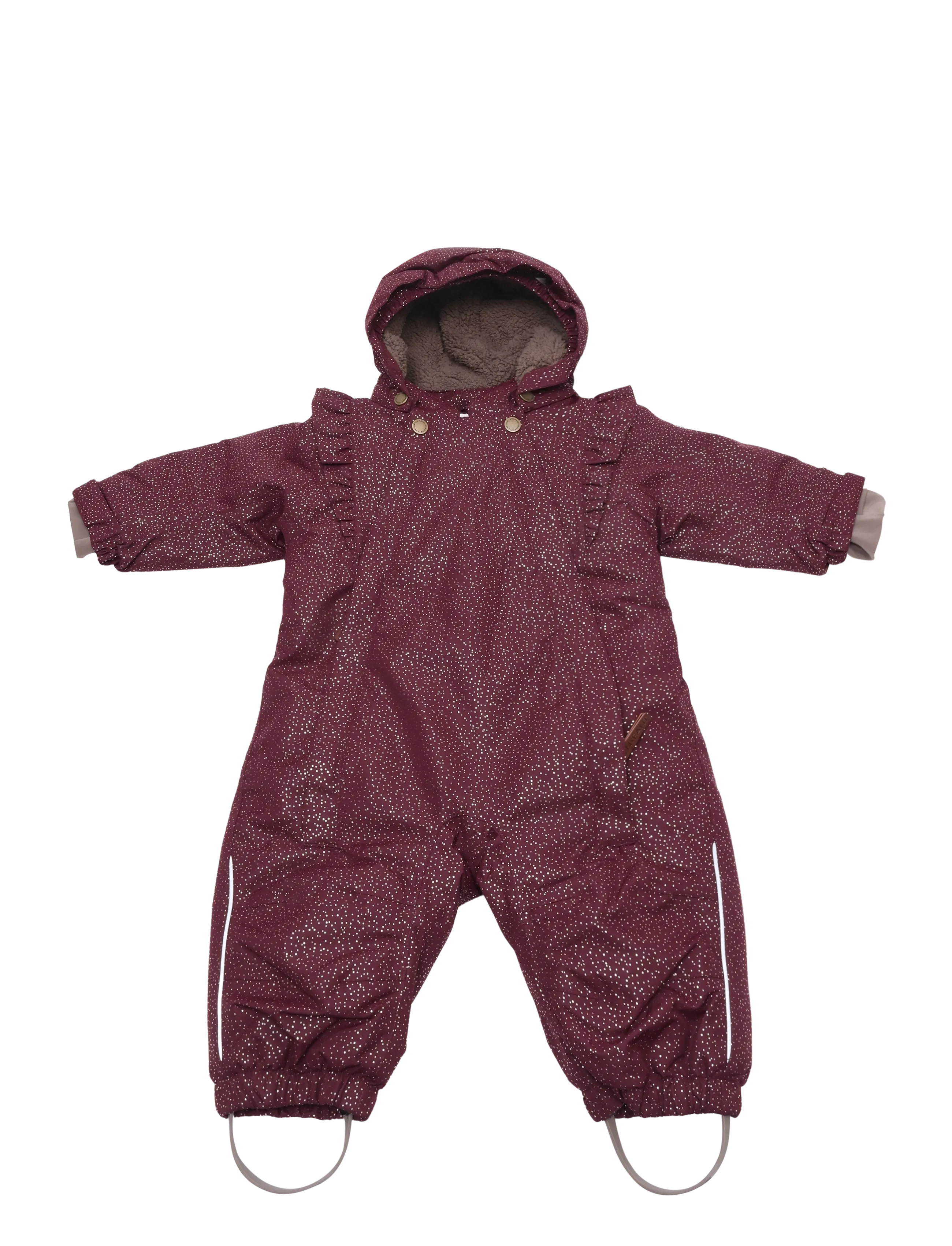 En Fant Baby Snowsuit W. Frills - En Fant - PORT ROYALE / burgundy