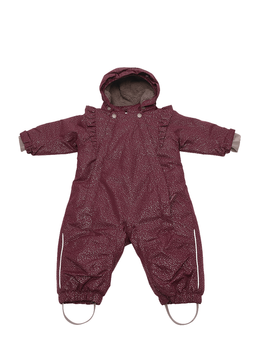 En Fant - Baby Snowsuit W. Frills - talvekombed - port royale - 0