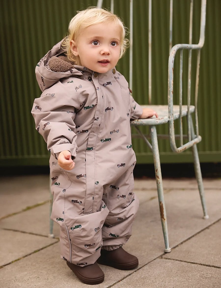 En Fant - Baby Snowsuit AOP - fungi - 0