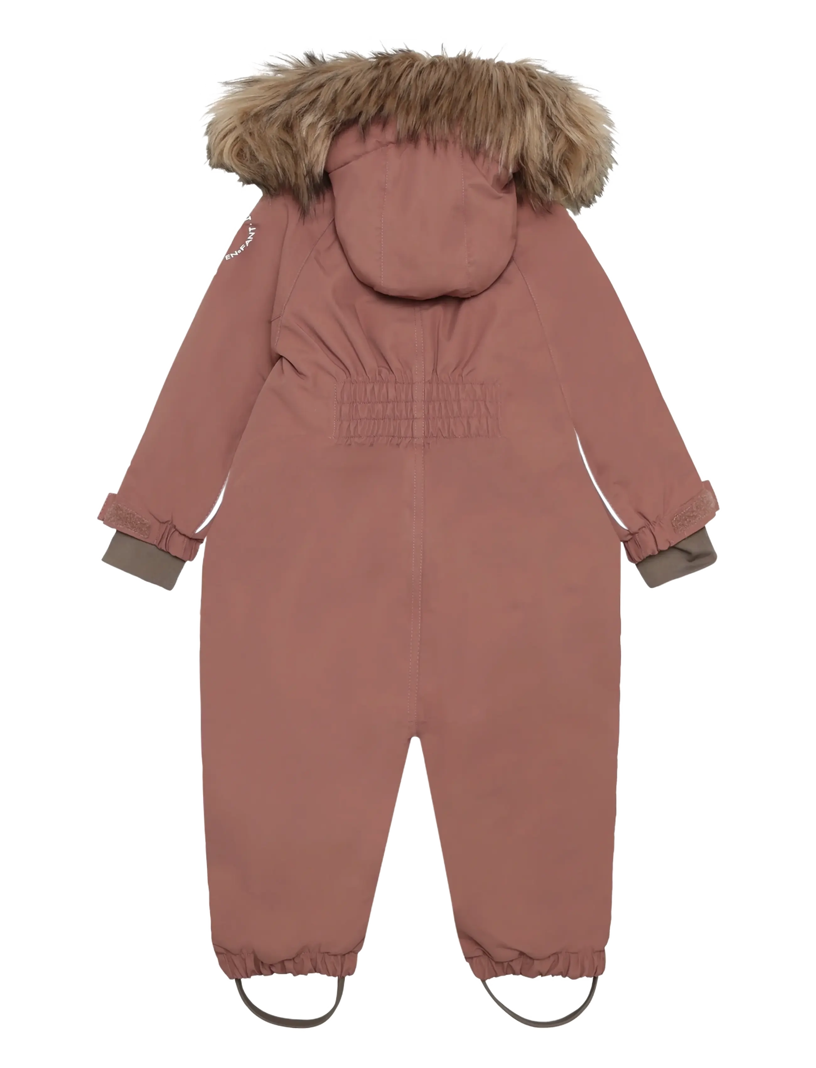 En Fant - Baby Snowsuit W. Fake Fur - schneeanzug - burlwood - 1