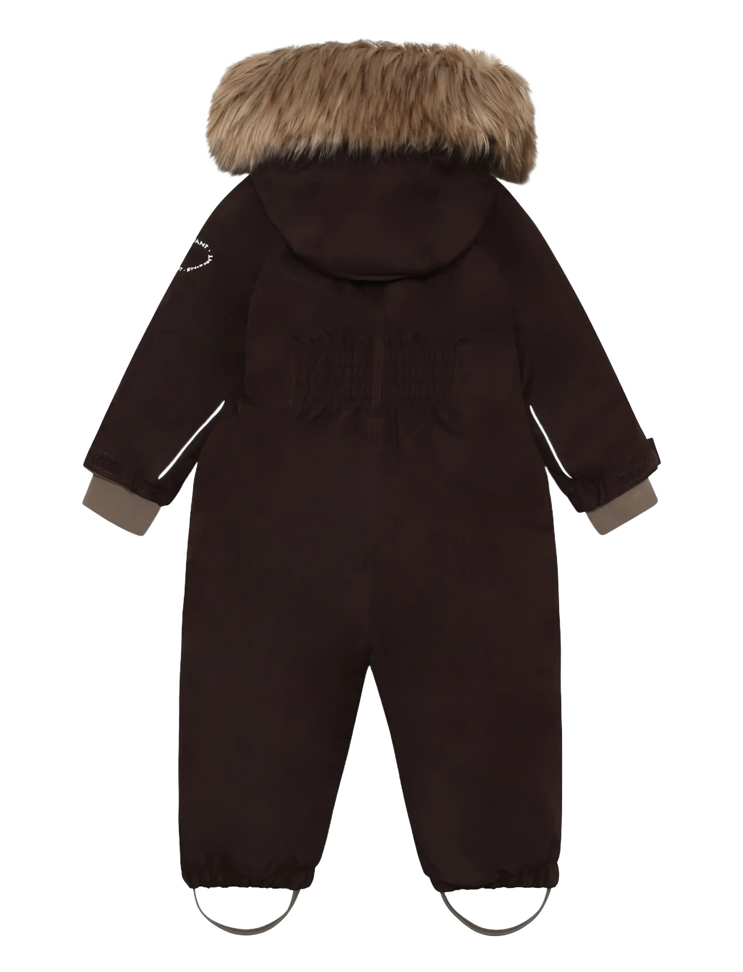 En Fant - Baby Snowsuit W. Fake Fur - shop efter alder - coffee bean - 1