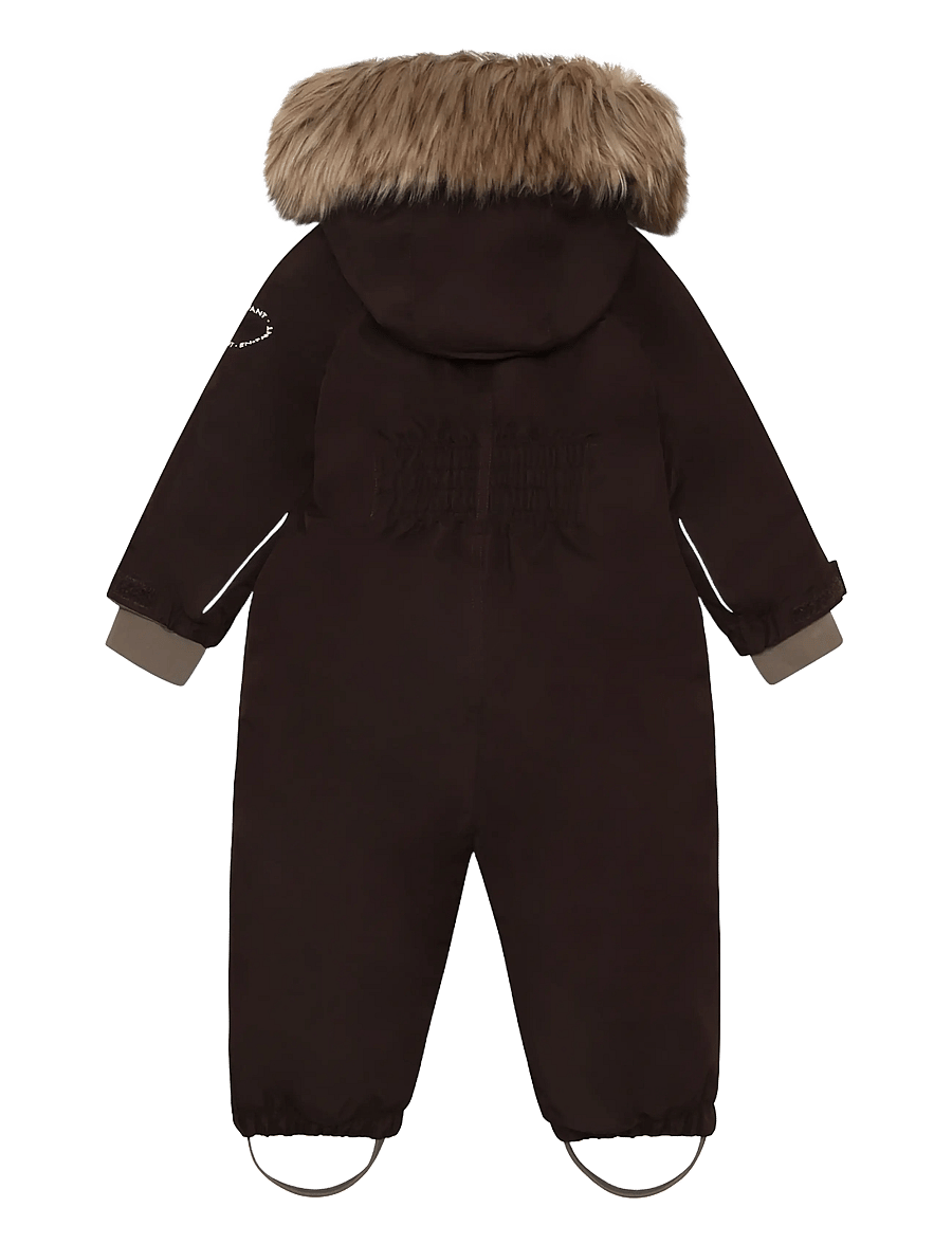 En Fant - Baby Snowsuit W. Fake Fur - shop efter alder - coffee bean - 1