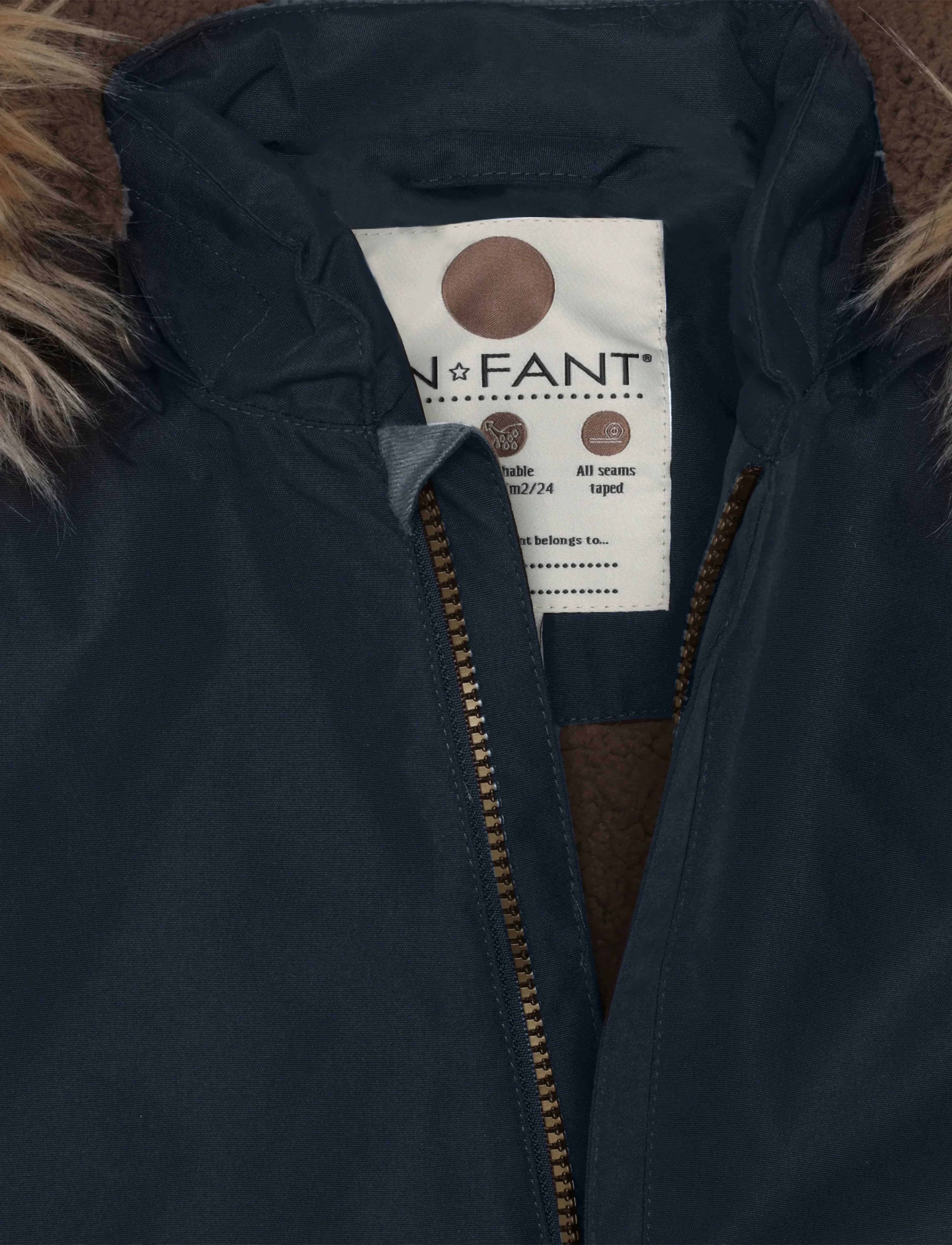 En Fant - Baby Snowsuit W. Fake Fur - parisian night - 3